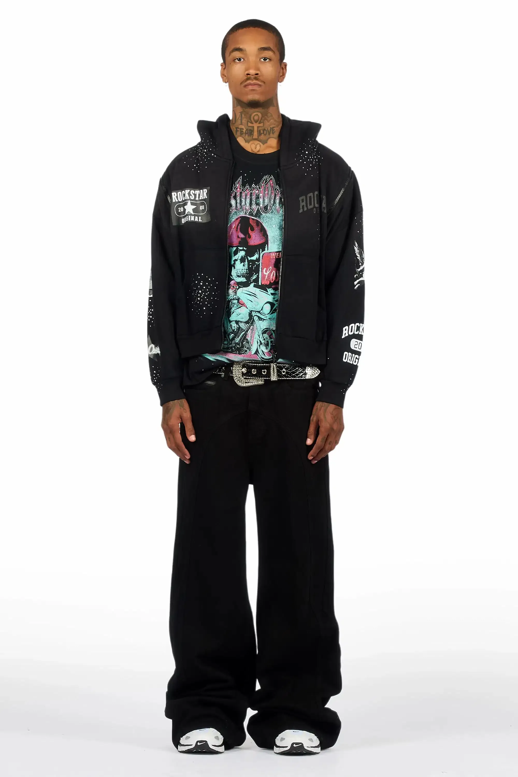 Ballen Black Baggy Jeans sold by Rockstar Original product image thumbnail 2