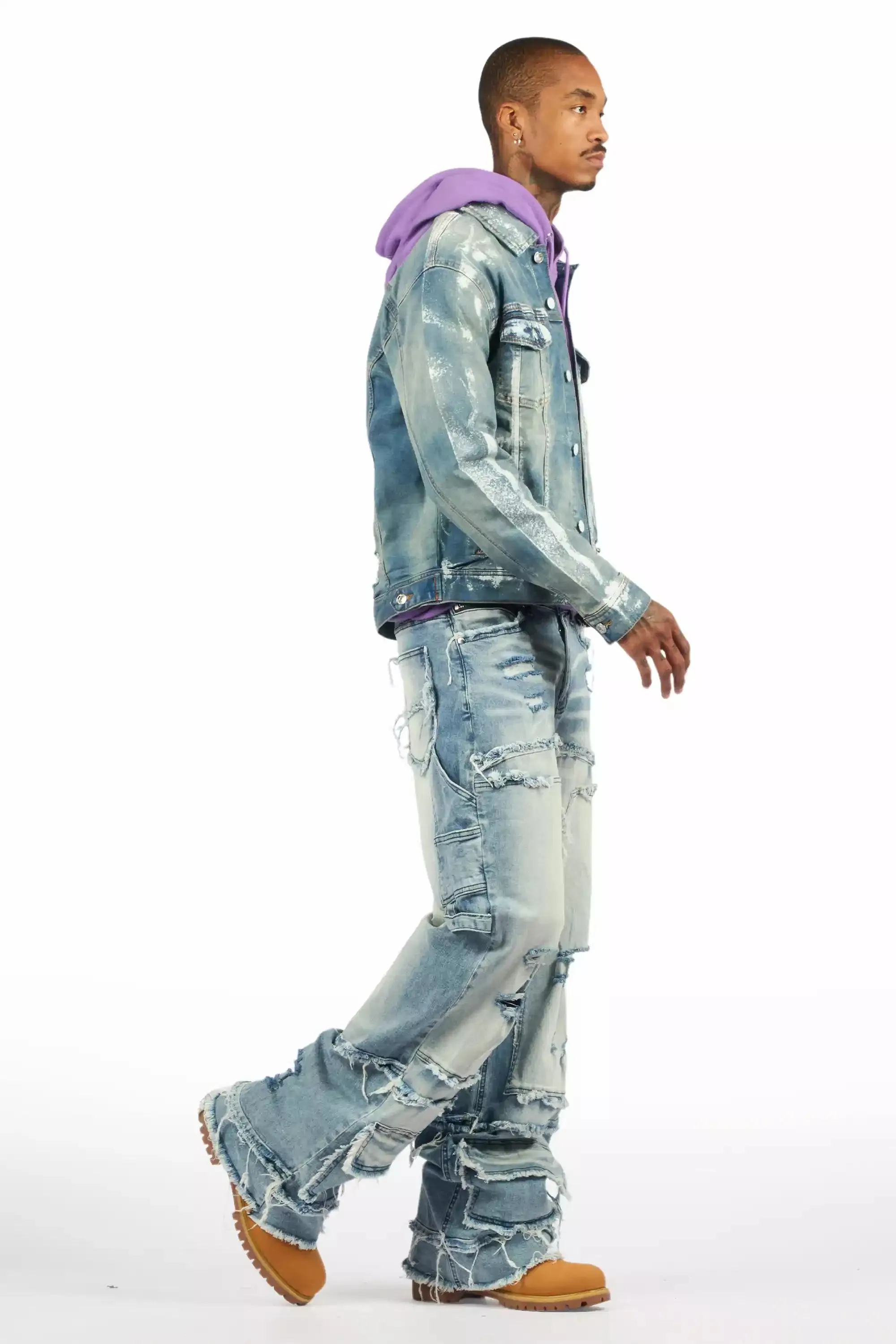 Gritty Blue Baggy Jeans sold by Rockstar Original product image thumbnail 4