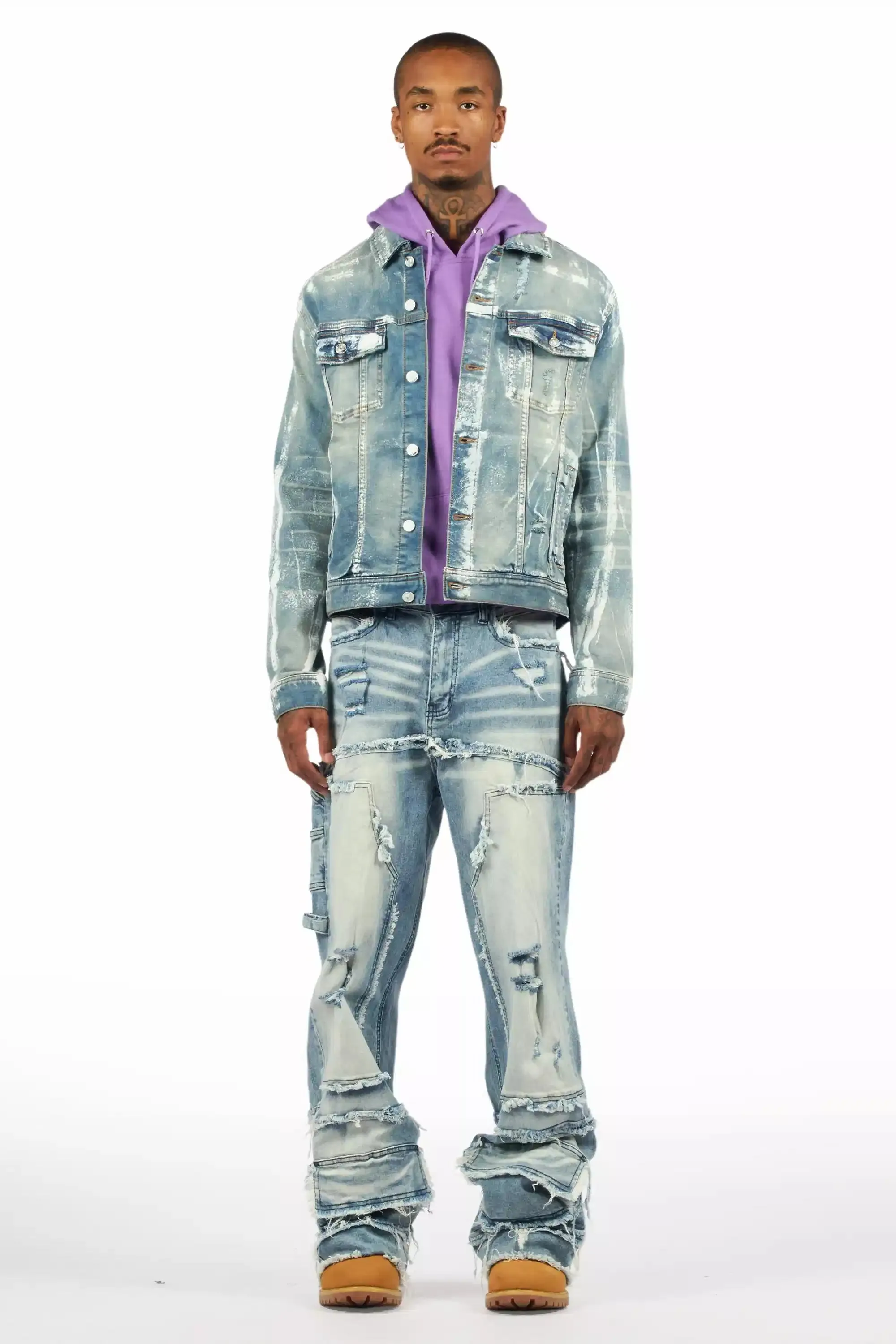 Gritty Blue Baggy Jeans sold by Rockstar Original product image thumbnail 3