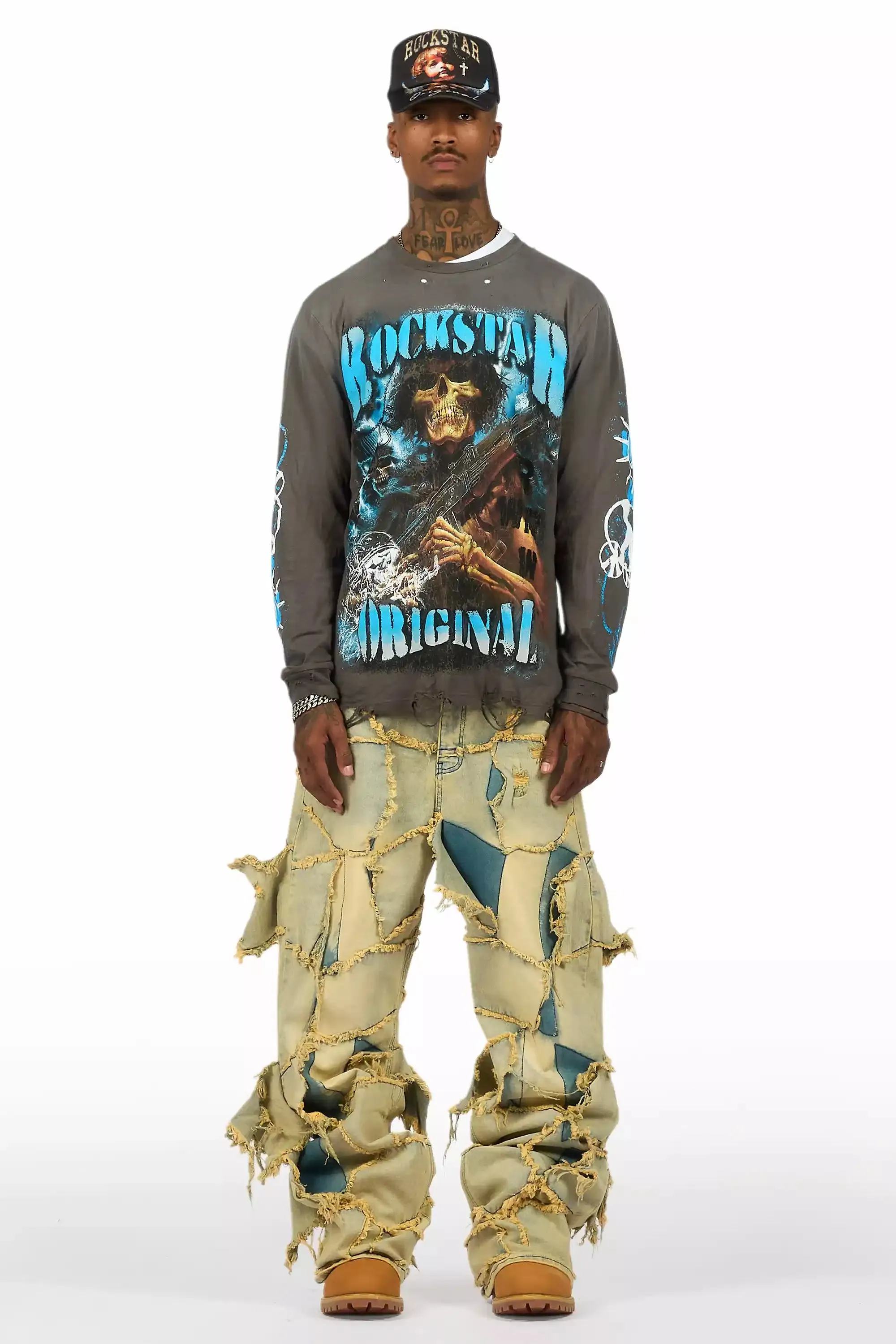 Jacomus Tint Blue Baggy Fit Jean sold by Rockstar Original product image thumbnail 3