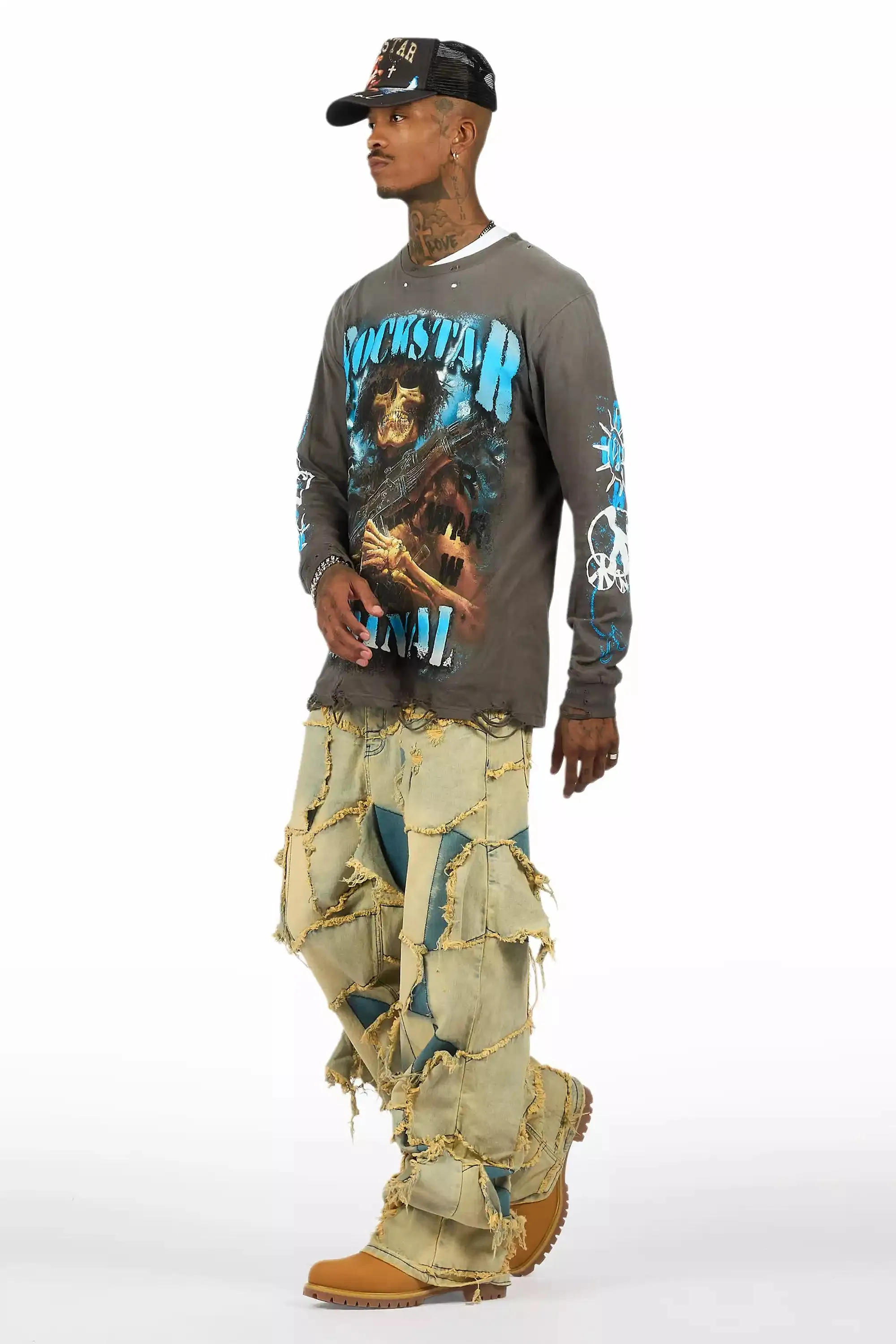 Jacomus Tint Blue Baggy Fit Jean sold by Rockstar Original product image thumbnail 5