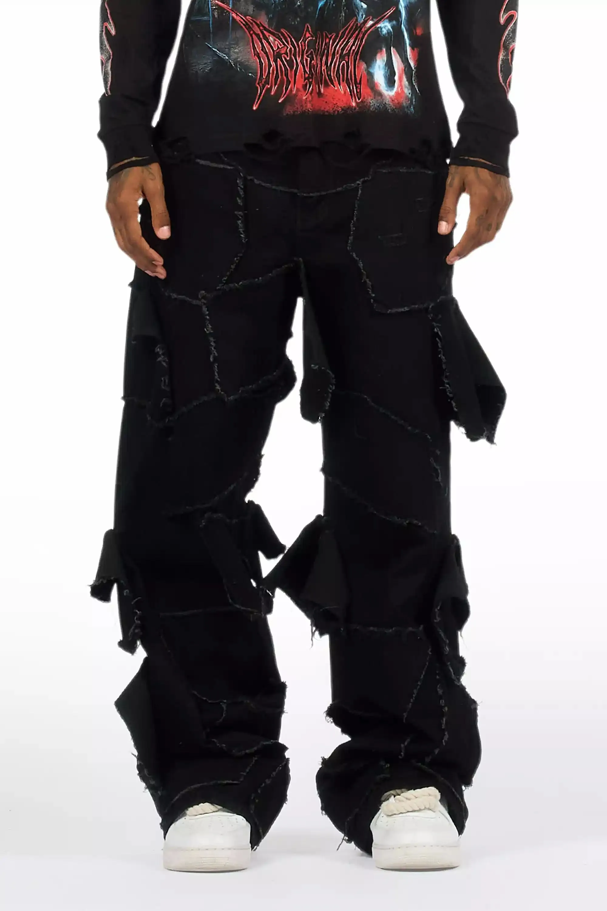 Jacomus Jet Black Baggy Fit Jean sold by Rockstar Original