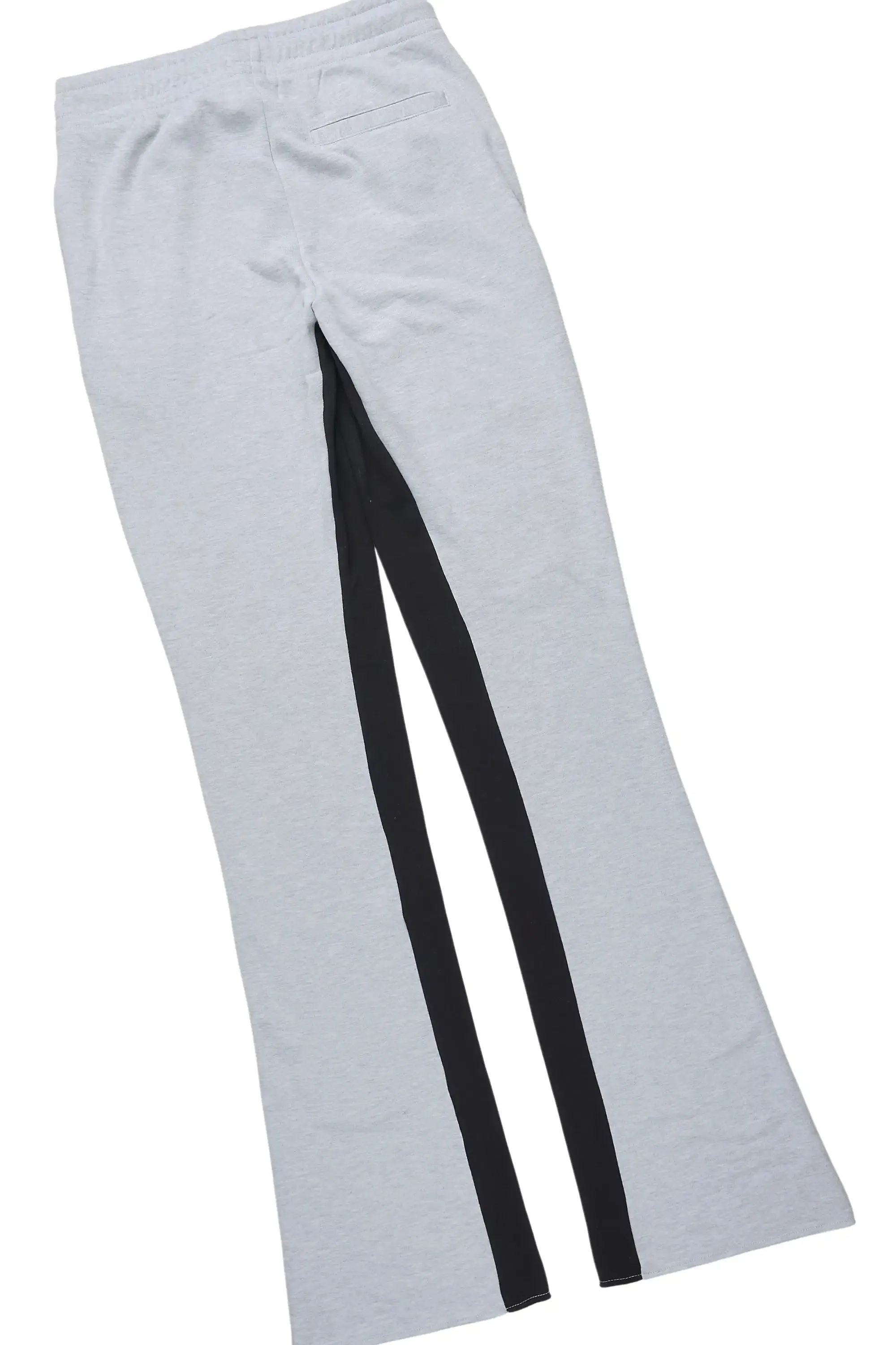 Rodgers Heather Grey/Black Hoodie/Baggy Stacked Track Pant Set sold by Rockstar Original product image thumbnail 5