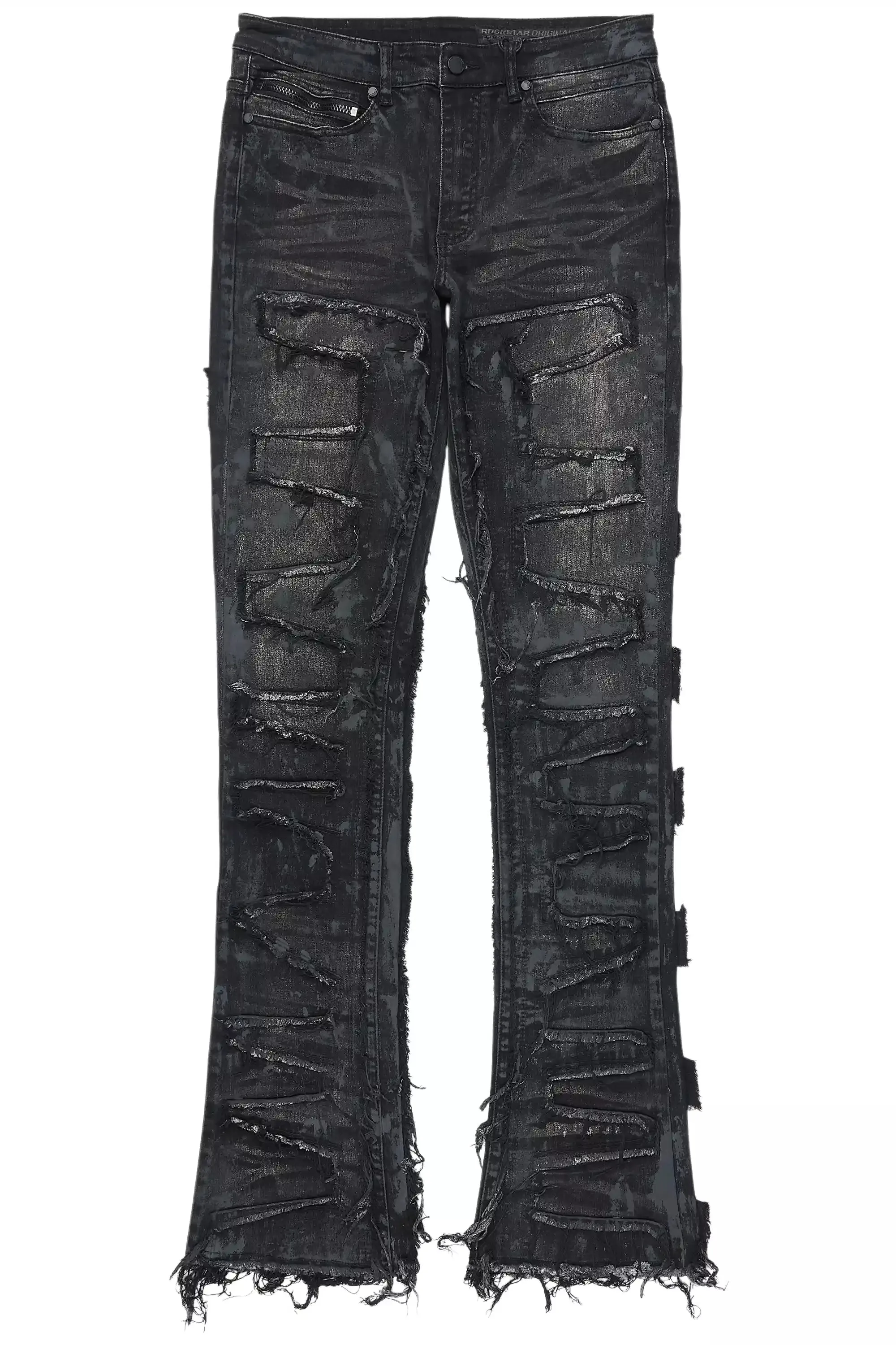 Shake Grey Oil Wash Stacked Flare Jean sold by Rockstar Original product image thumbnail 2