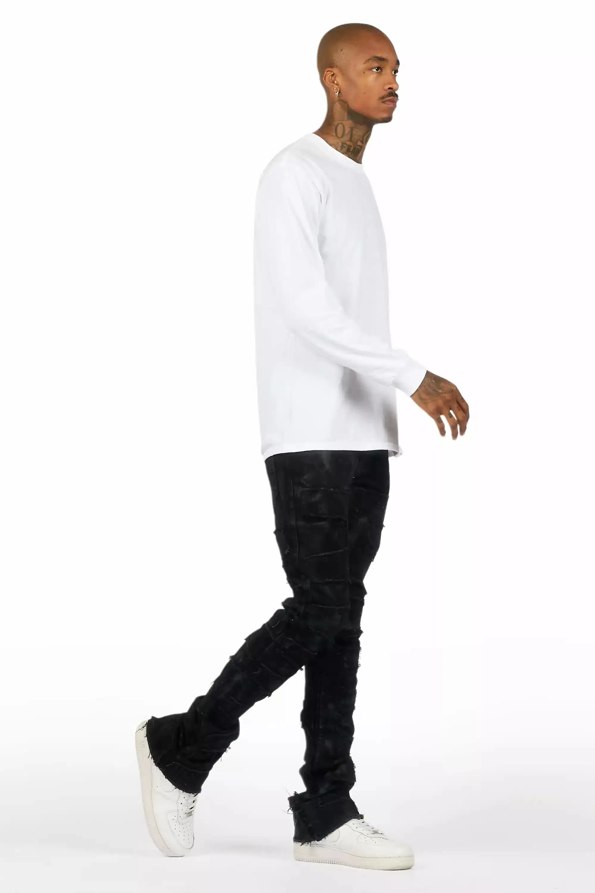 Shake Black Oil Wash Stacked Flare Jean sold by Rockstar Original product image thumbnail 4