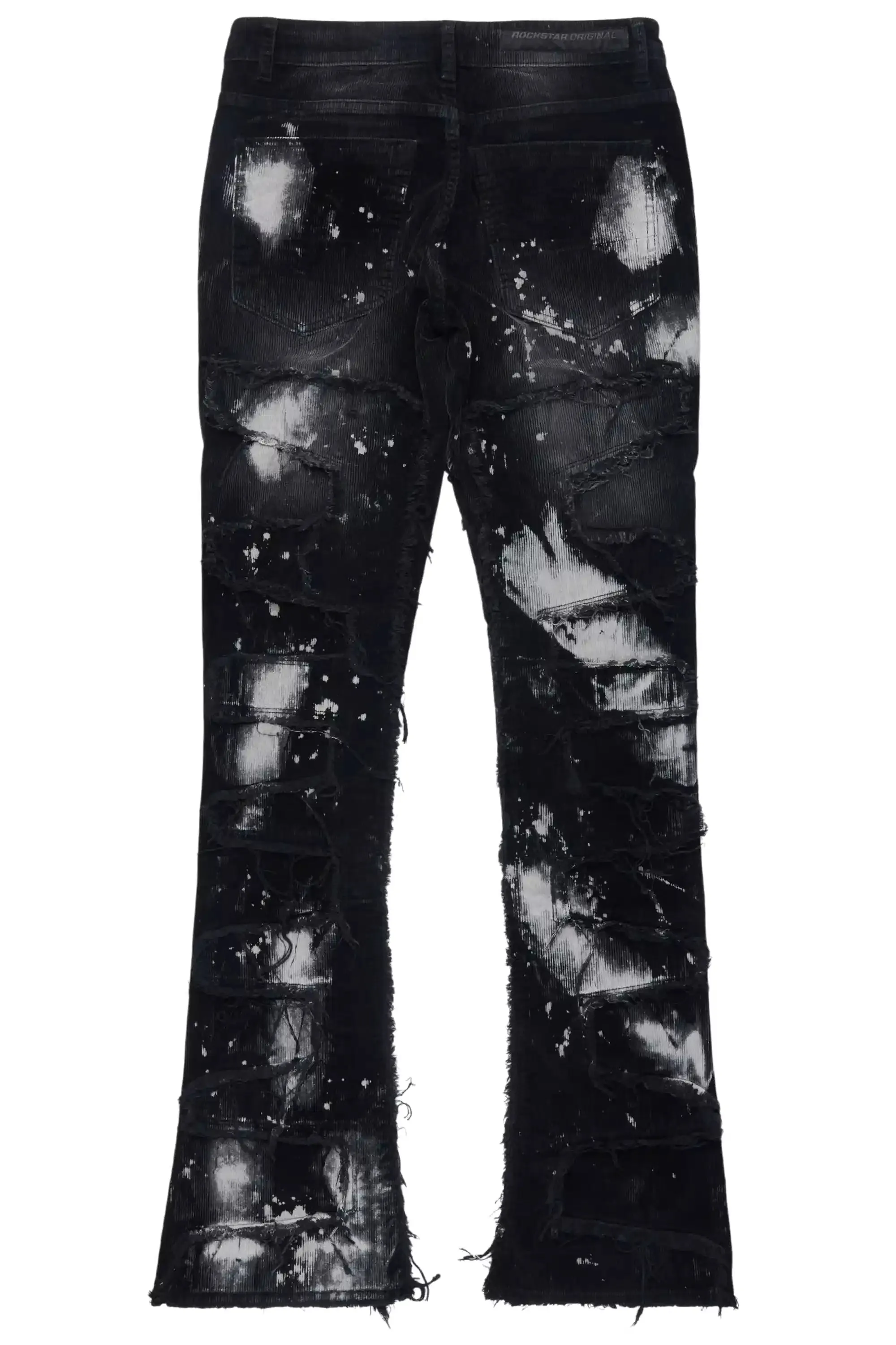 Shake Black/White Stacked Flare Corduroy Pant sold by Rockstar Original product image thumbnail 3