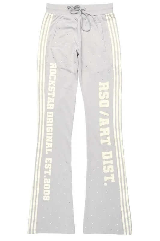 Yulian Grey Baggy Stacked Pant sold by Rockstar Original