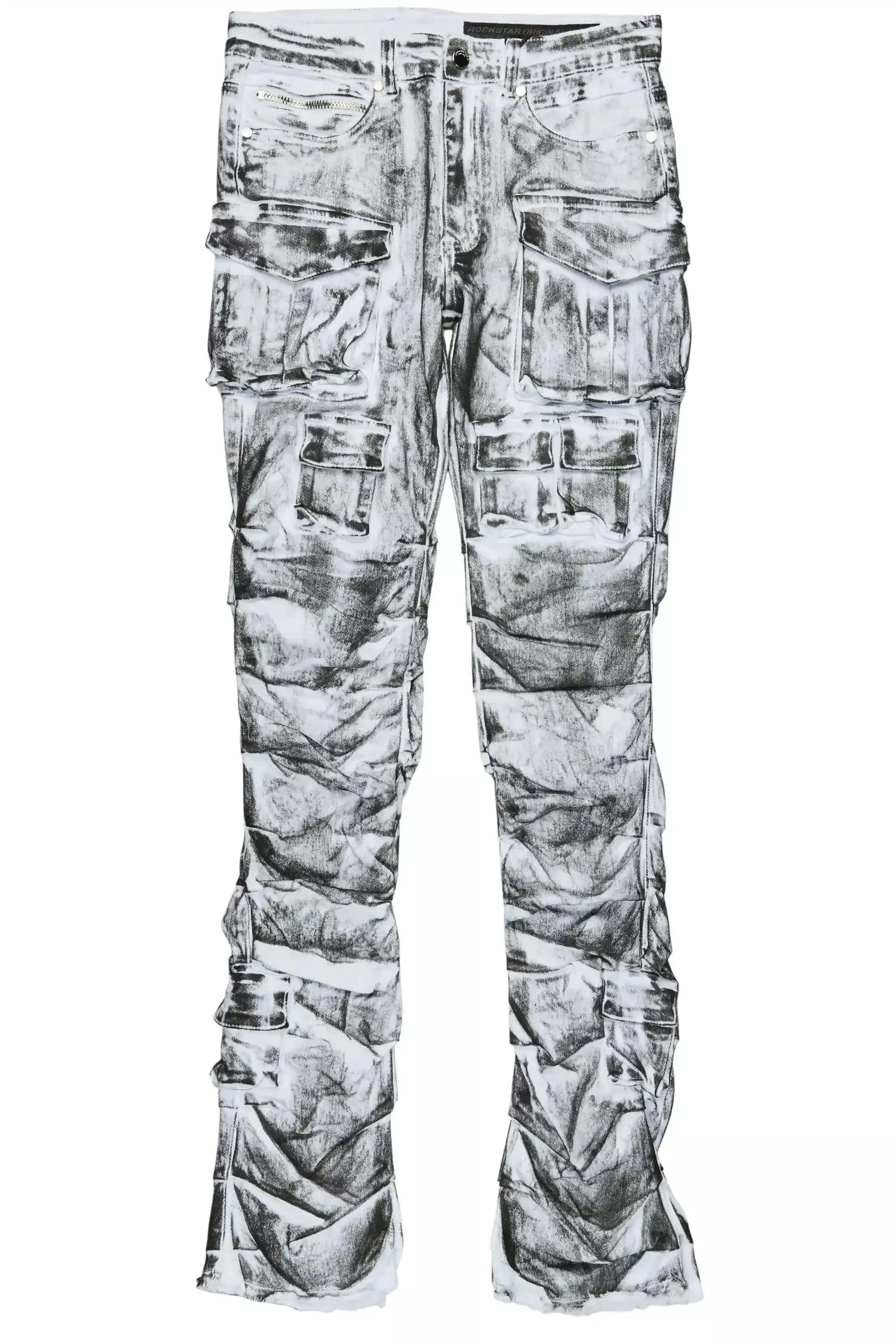 Gentry White Oil Wash Stacked Flare Jean sold by Rockstar Original product image thumbnail 2