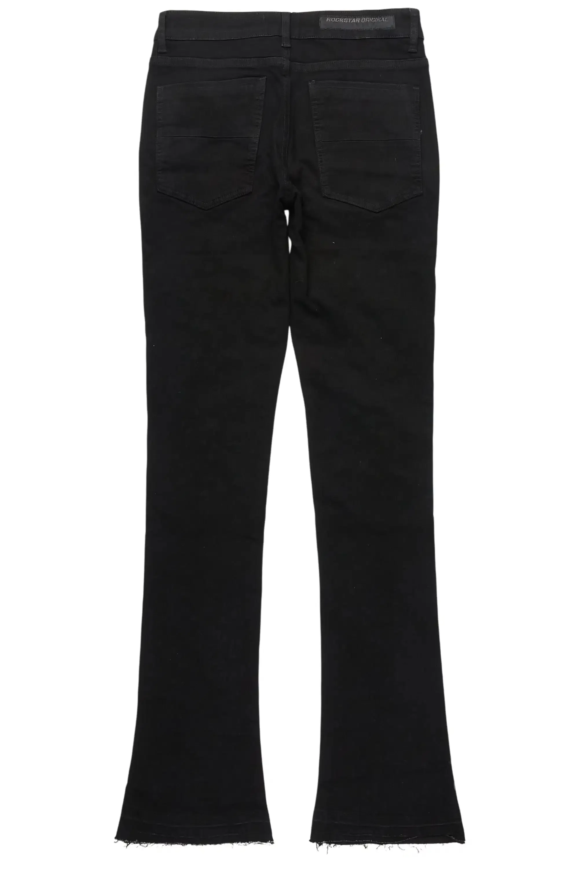 Phreal Jet Black Rhinestone Stacked Flare Jean sold by Rockstar Original product image thumbnail 3