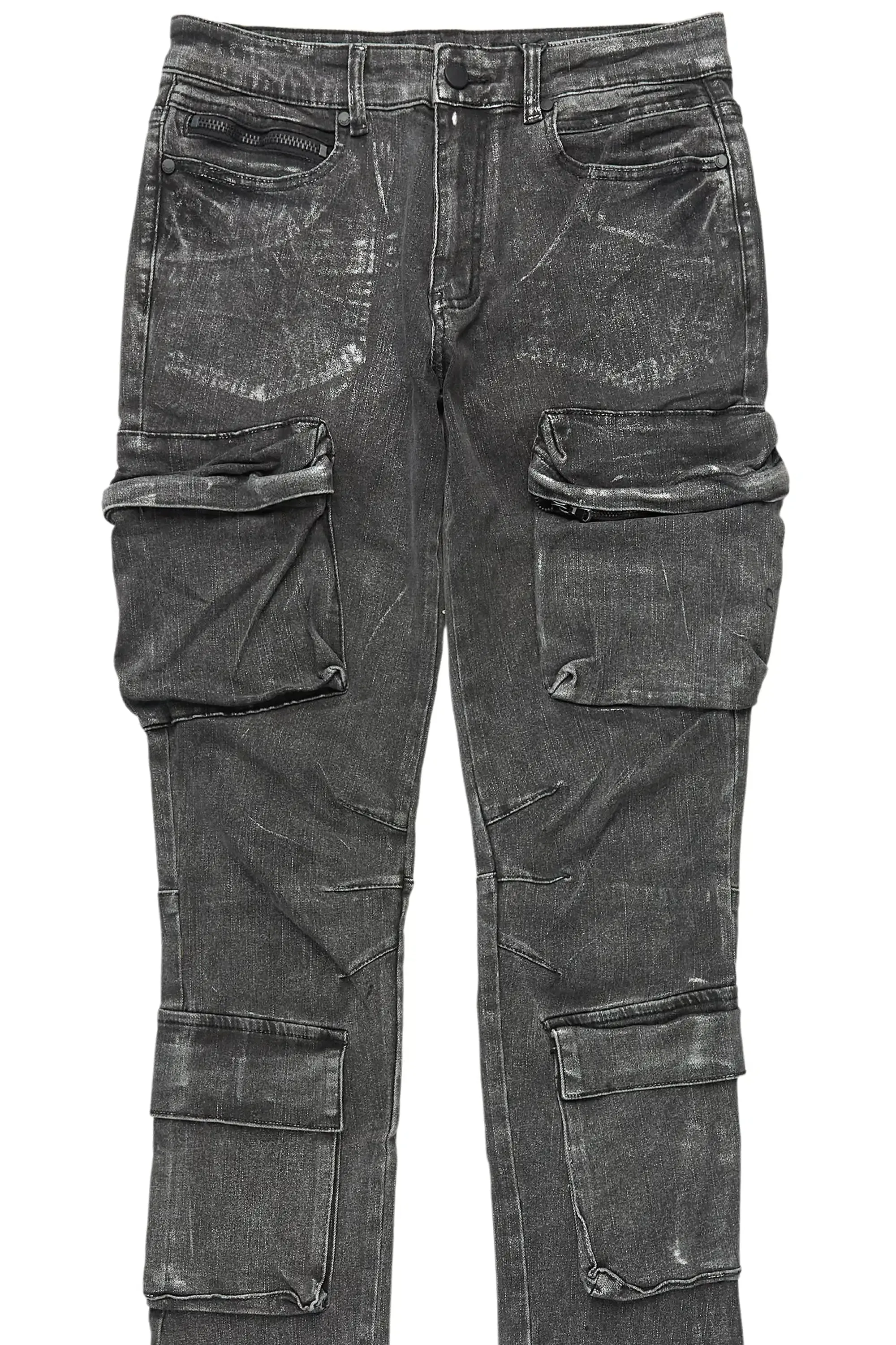 Titan Foil Stacked Flare Jean sold by Rockstar Original product image thumbnail 2