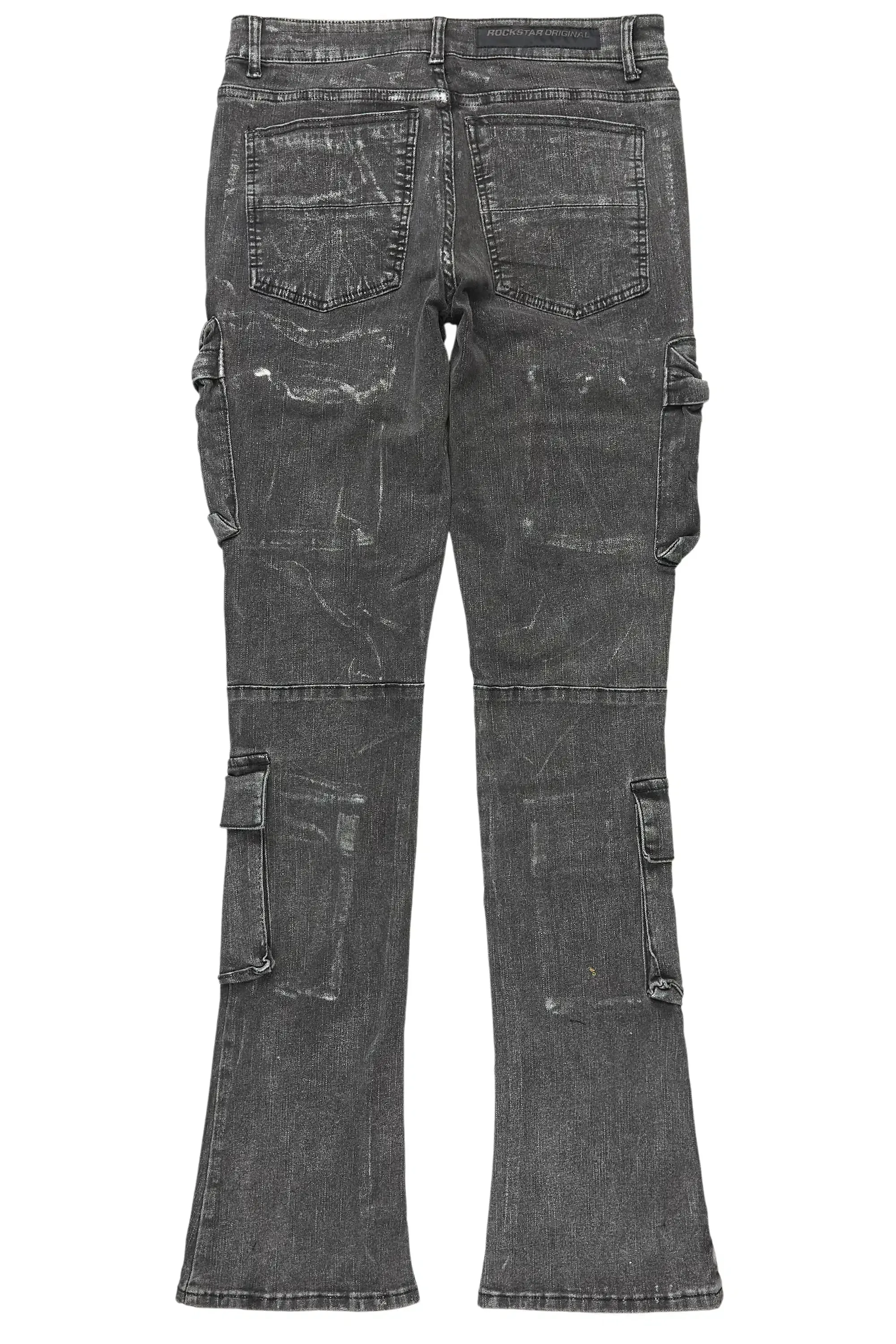 Titan Foil Stacked Flare Jean sold by Rockstar Original product image thumbnail 3