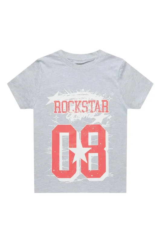 Boys Allstar Grey/Red Graphic T-Shirt sold by Rockstar Original