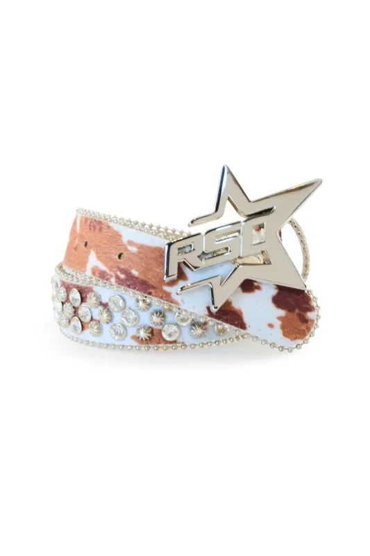 Boys Normandie Camel Rockstar Logo Belt sold by Rockstar Original