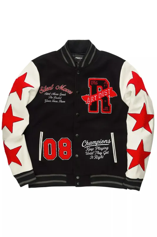 Zadok Black Varsity Jacket sold by Rockstar Original