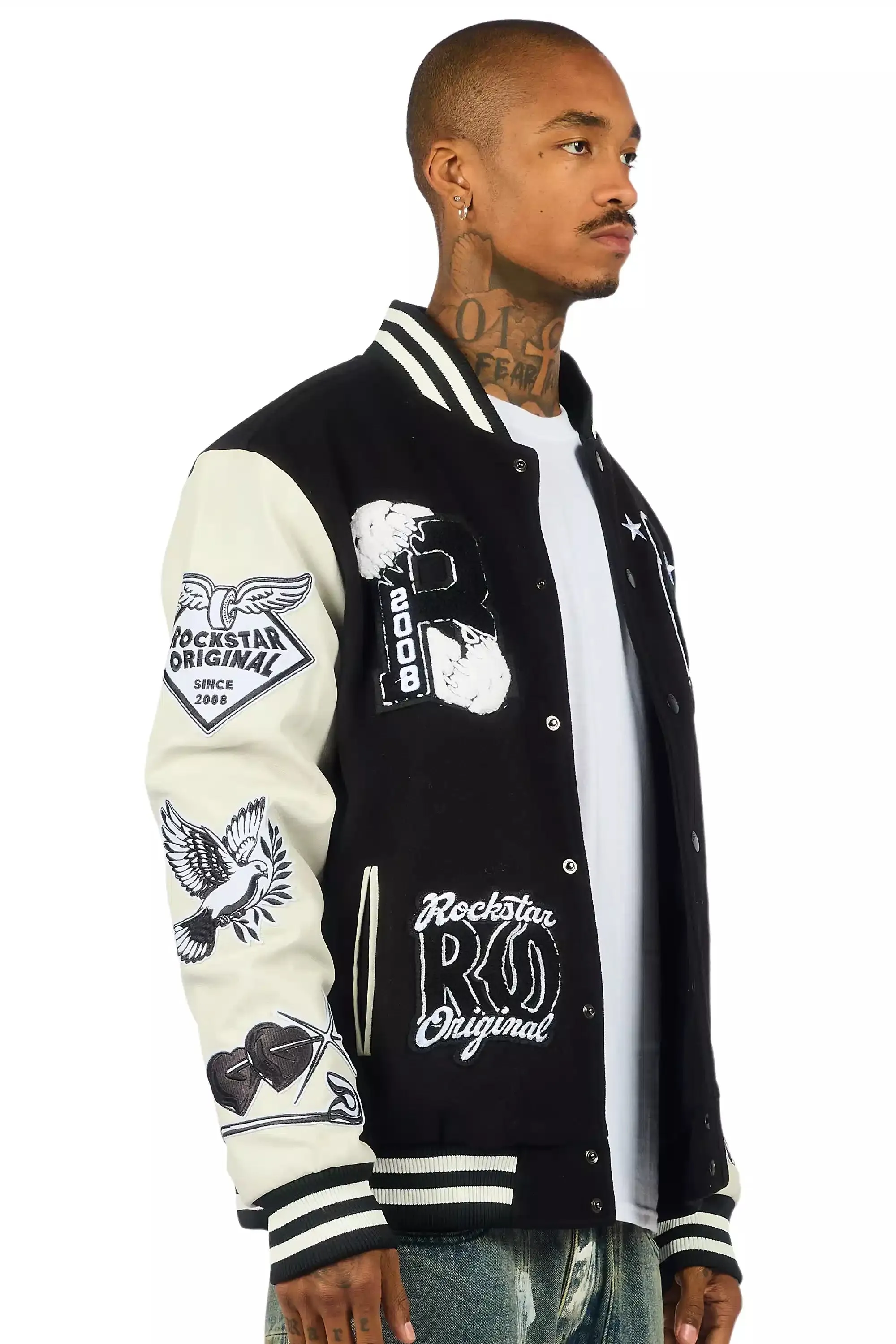 Igor Black Varsity Jacket sold by Rockstar Original product image thumbnail 3