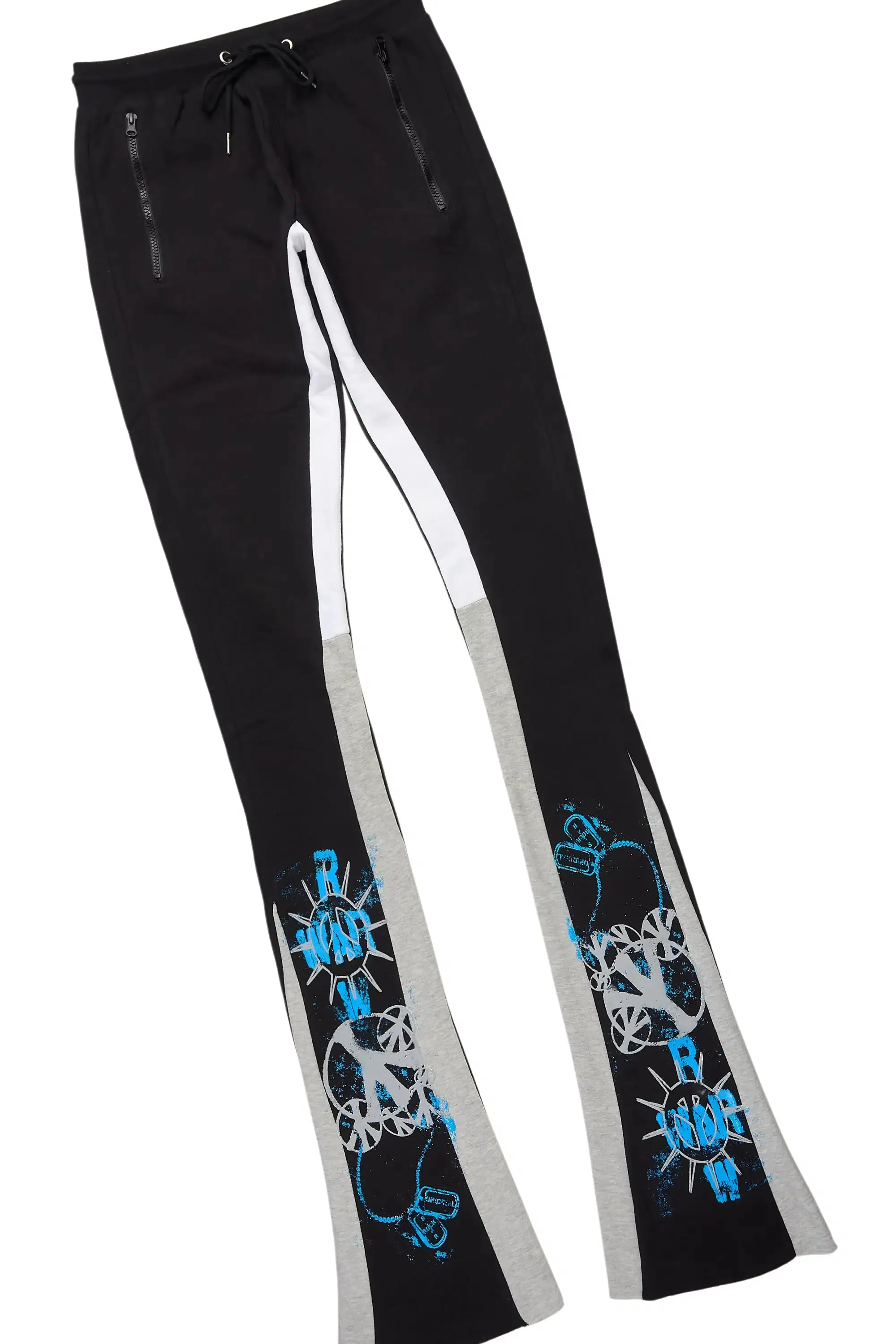 Zare Black/Blue Hoodie/Super Stacked Track Set sold by Rockstar Original product image thumbnail 4