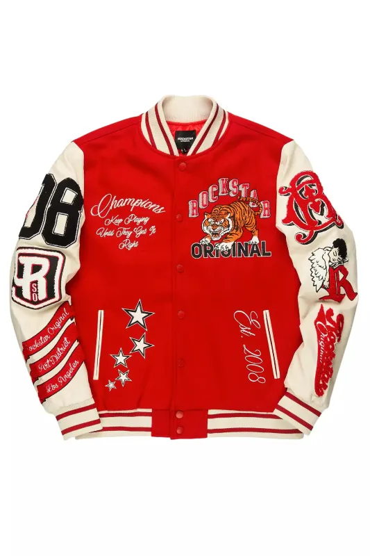 Alaric Red Varsity Jacket sold by Rockstar Original