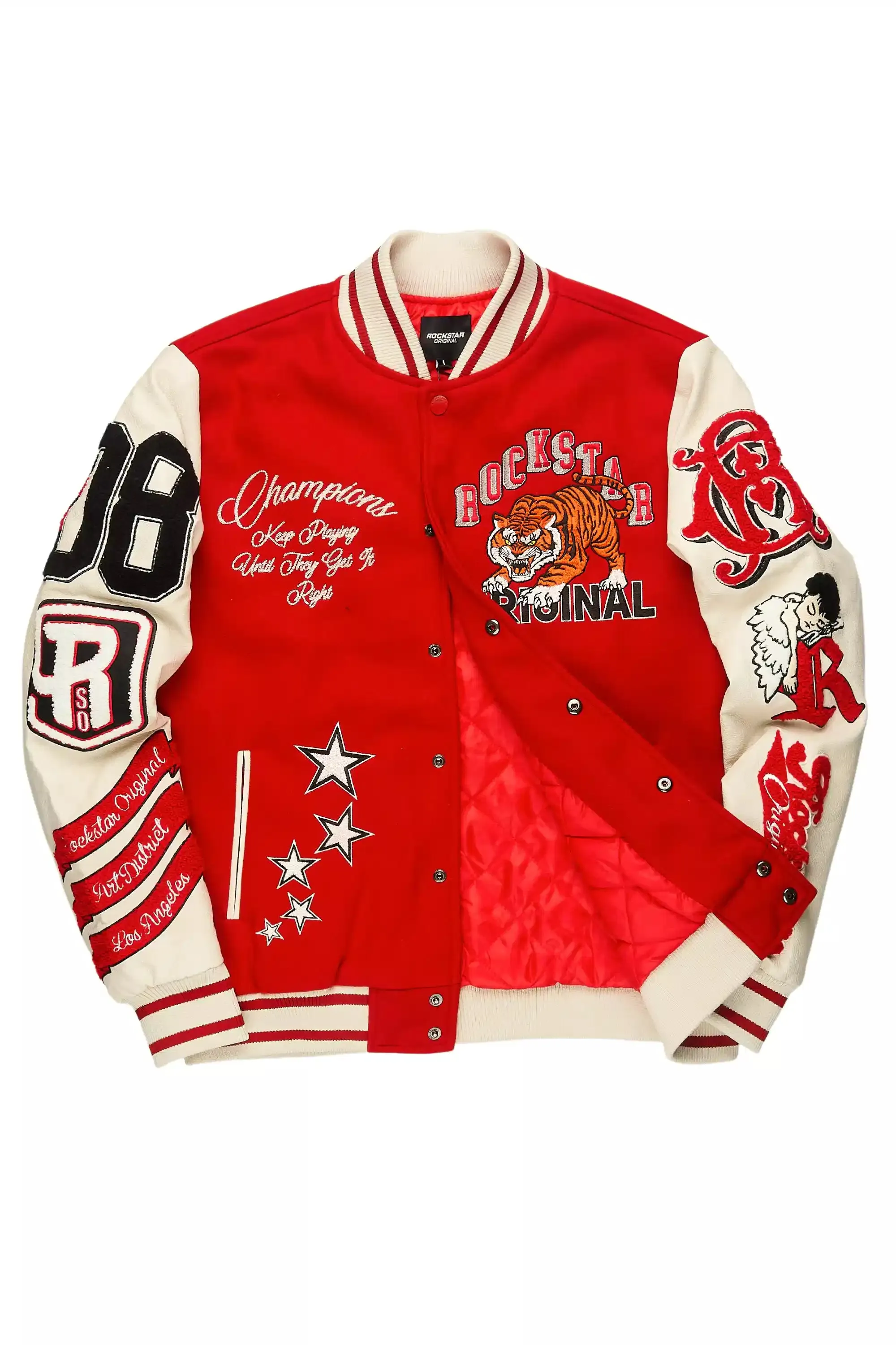 Alaric Red Varsity Jacket sold by Rockstar Original product image thumbnail 2