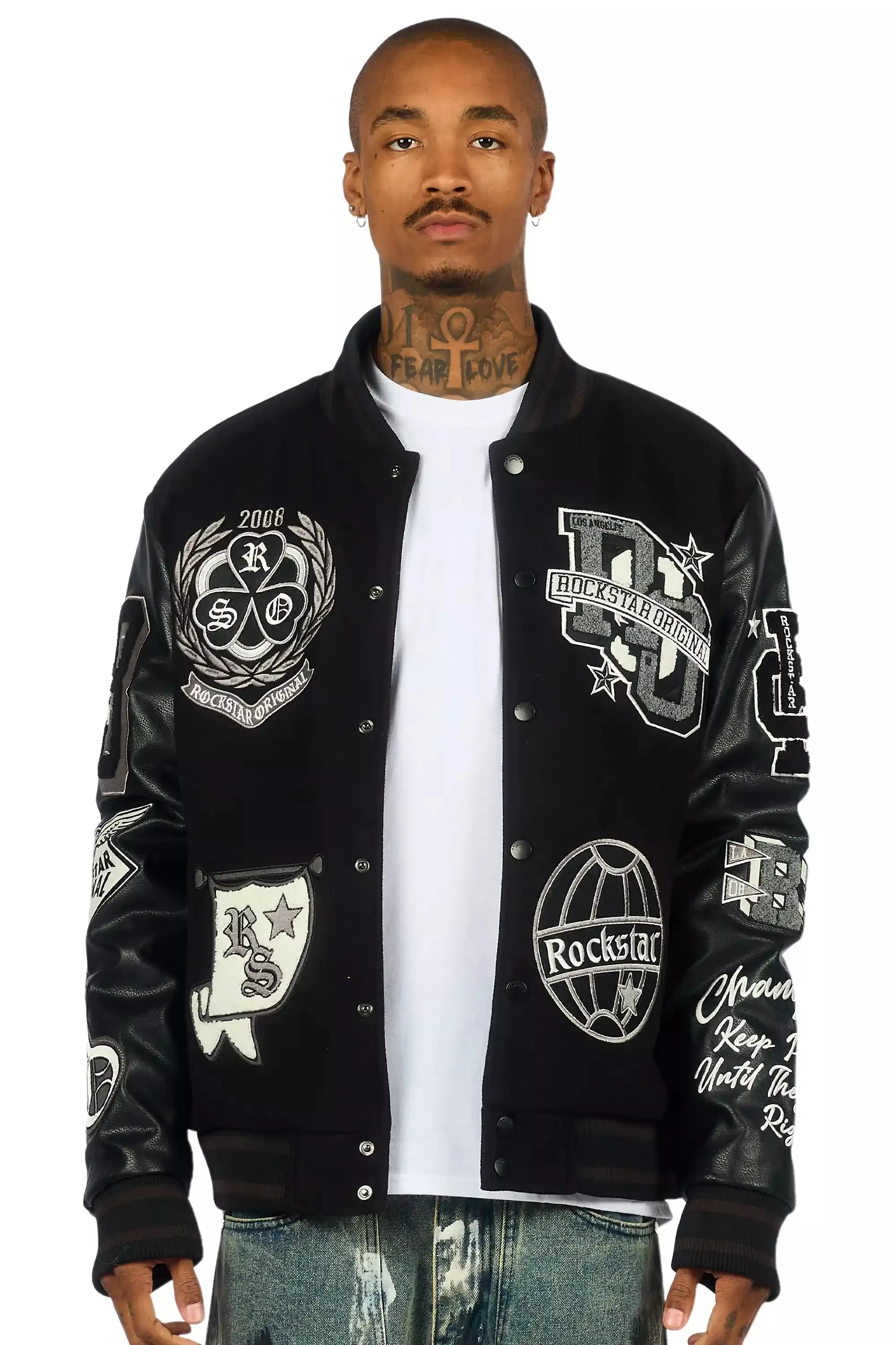 Gallant Black Varsity Jacket sold by Rockstar Original product image thumbnail 3