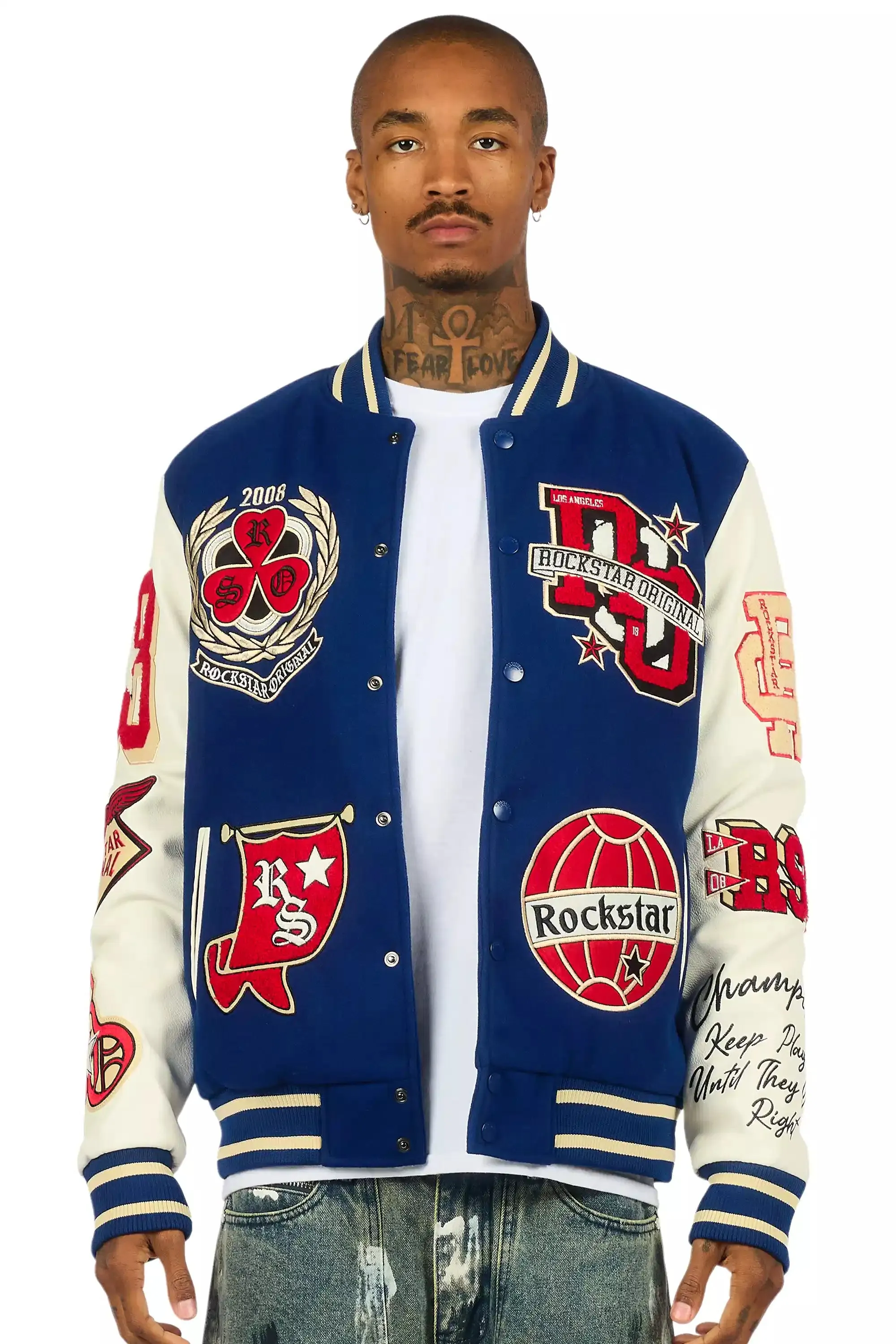 Gallant Navy Varsity Jacket sold by Rockstar Original product image thumbnail 3
