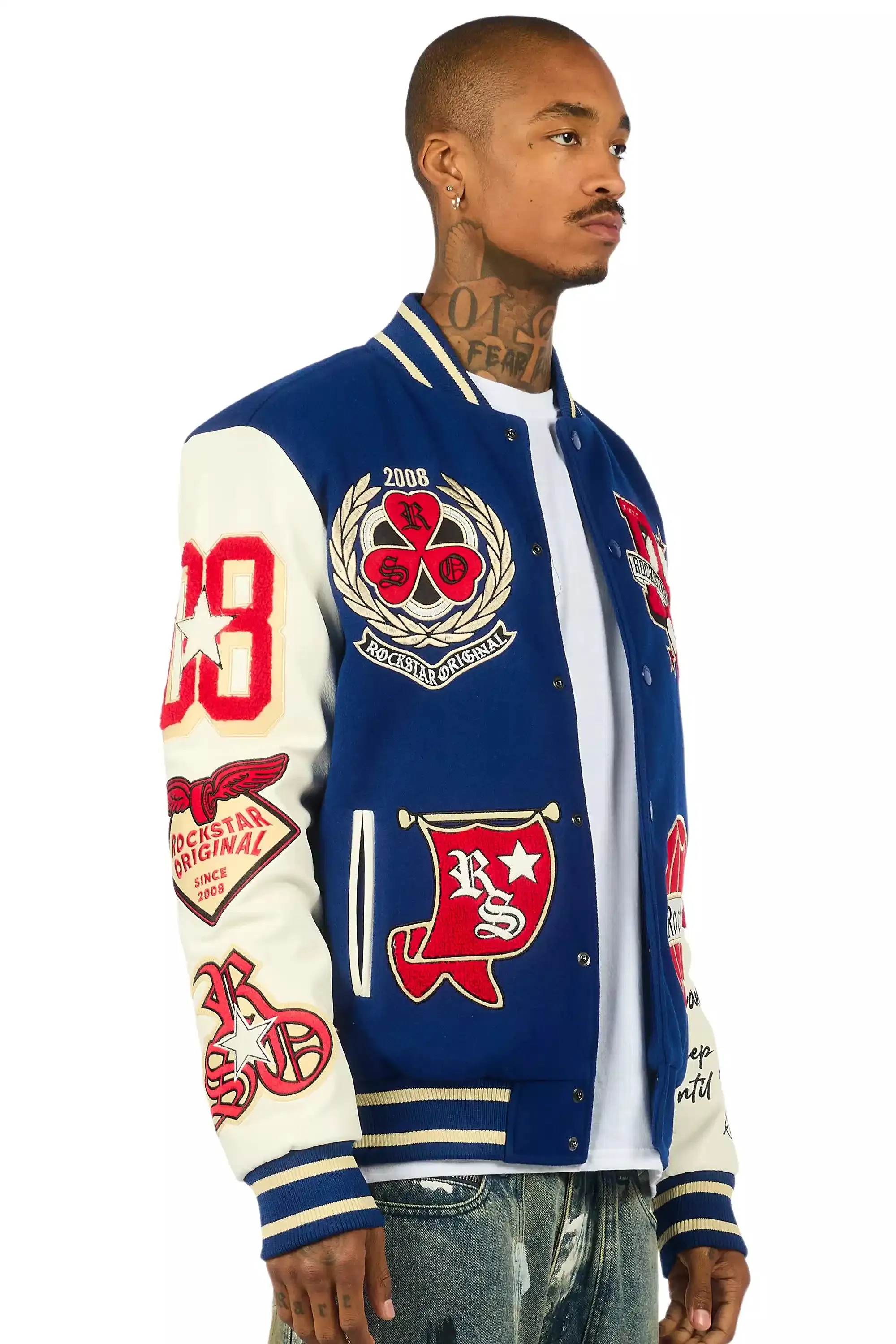 Gallant Navy Varsity Jacket sold by Rockstar Original product image thumbnail 4