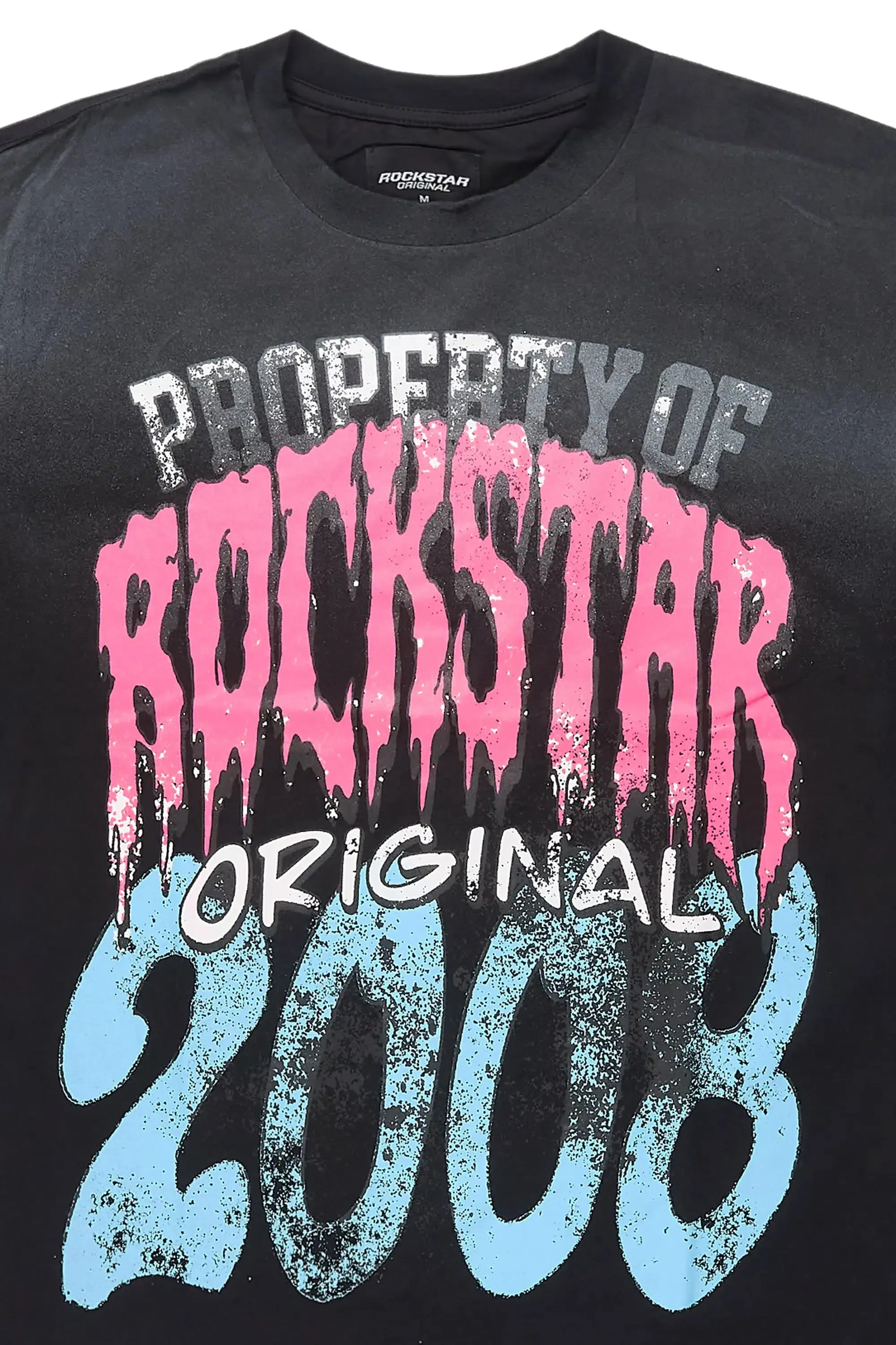 Raezion Black Oversized Graphic T-Shirt sold by Rockstar Original product image thumbnail 2