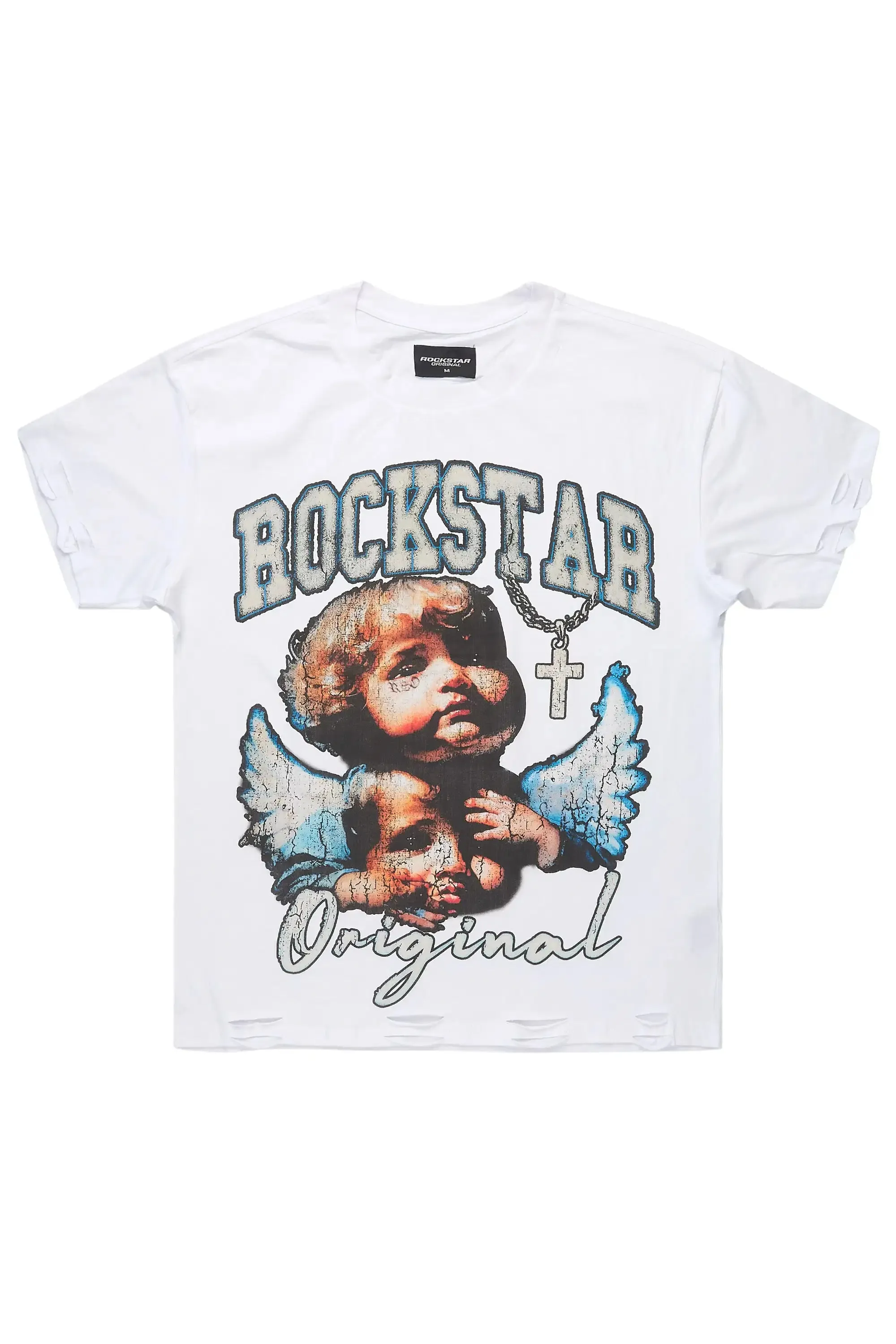 Dieter White Oversized Graphic T-Shirt sold by Rockstar Original