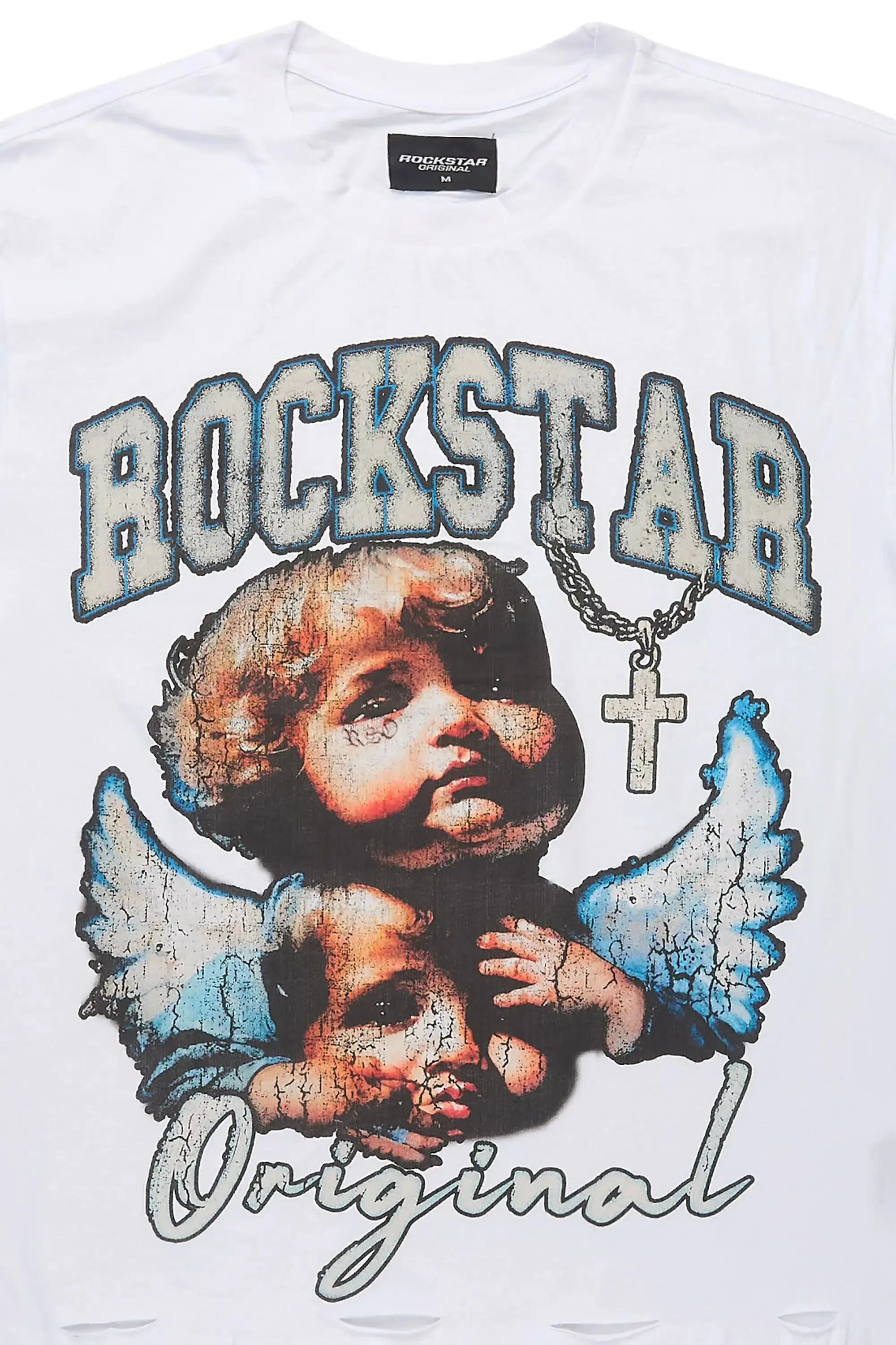 Dieter White Oversized Graphic T-Shirt sold by Rockstar Original product image thumbnail 2