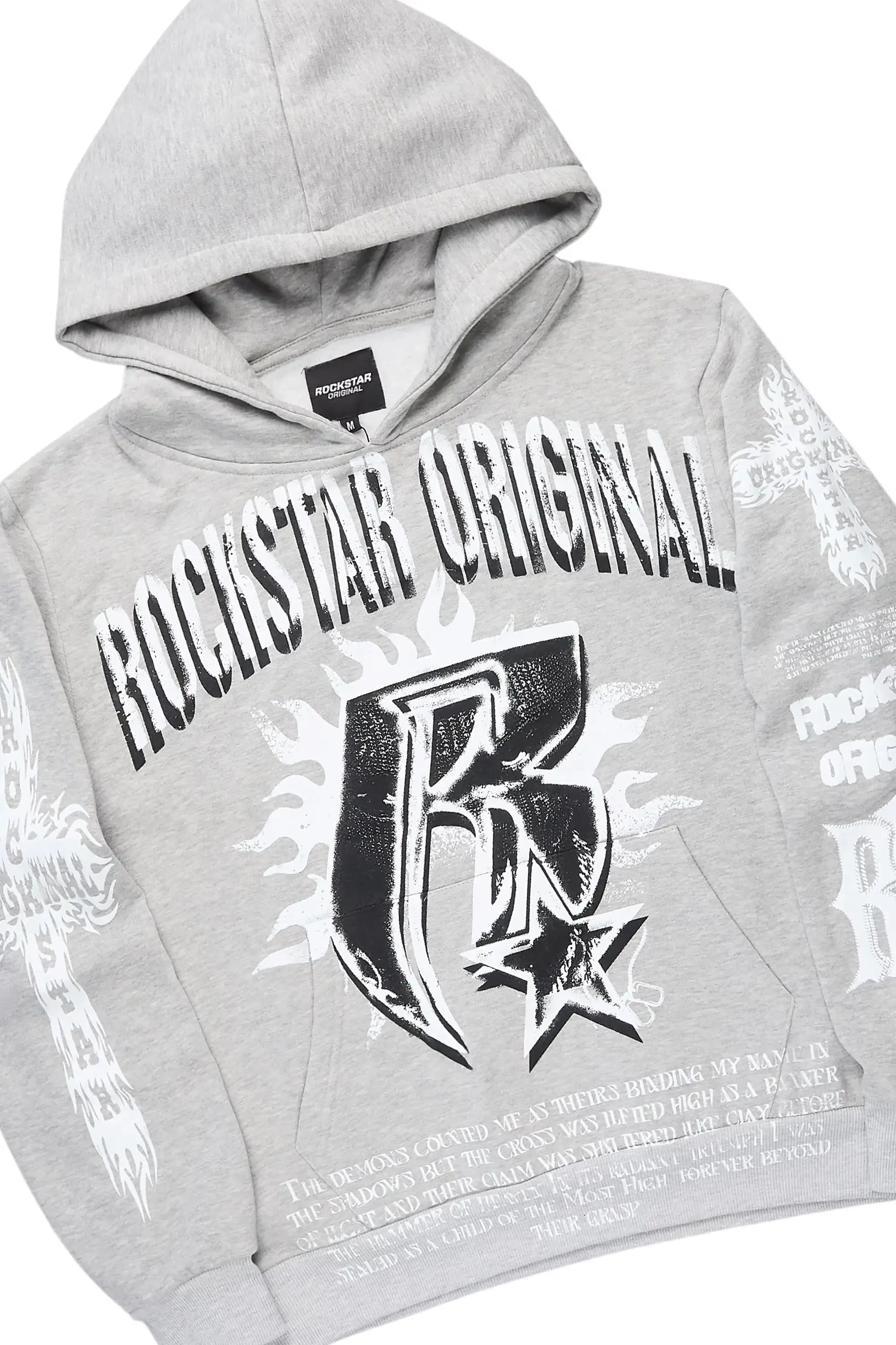 Raxil Heather Grey/Black Hoodie/Super Stacked Track Set sold by Rockstar Original product image thumbnail 2