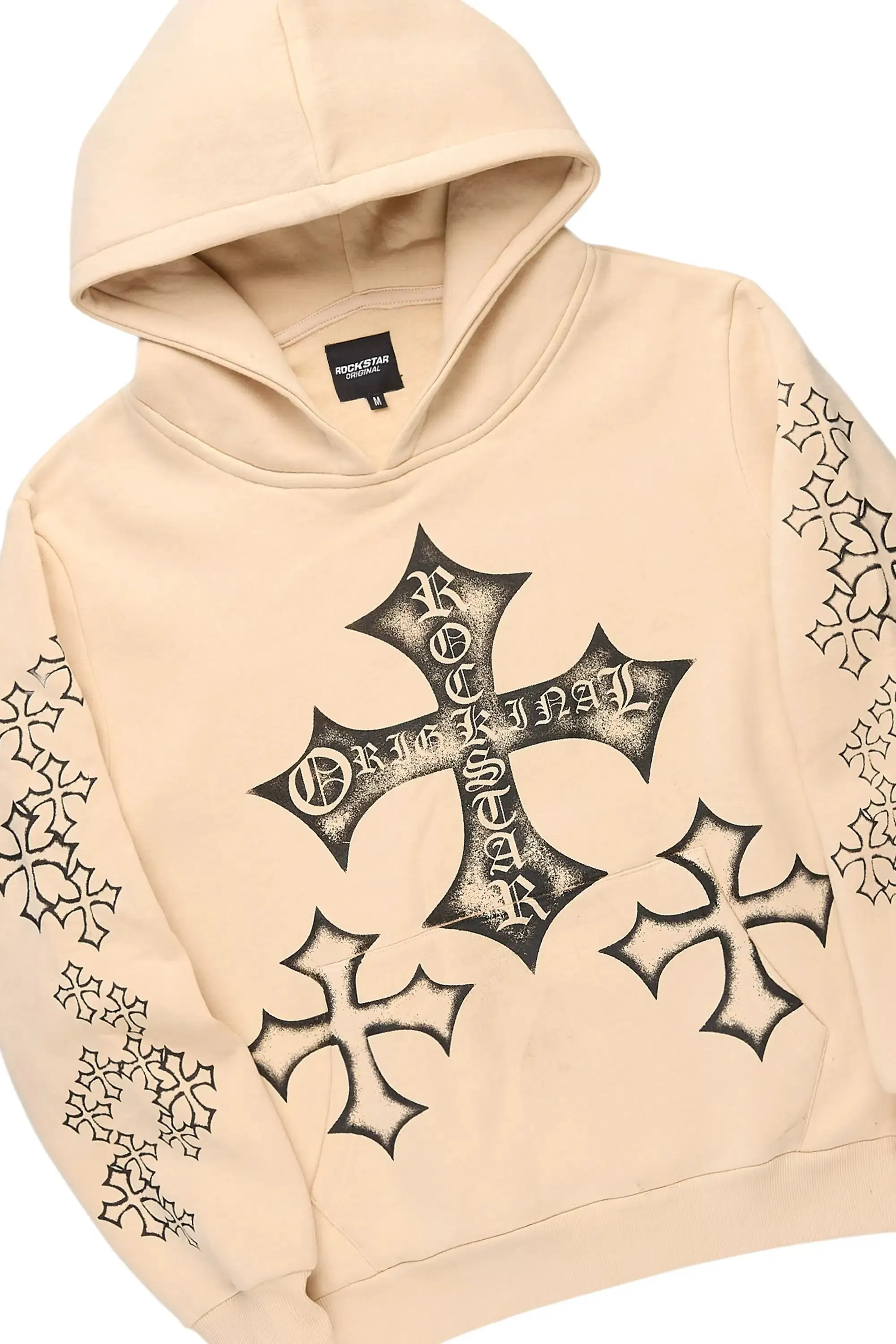 Marzion Beige/Black Hoodie/Super Stacked Track Set sold by Rockstar Original product image thumbnail 2