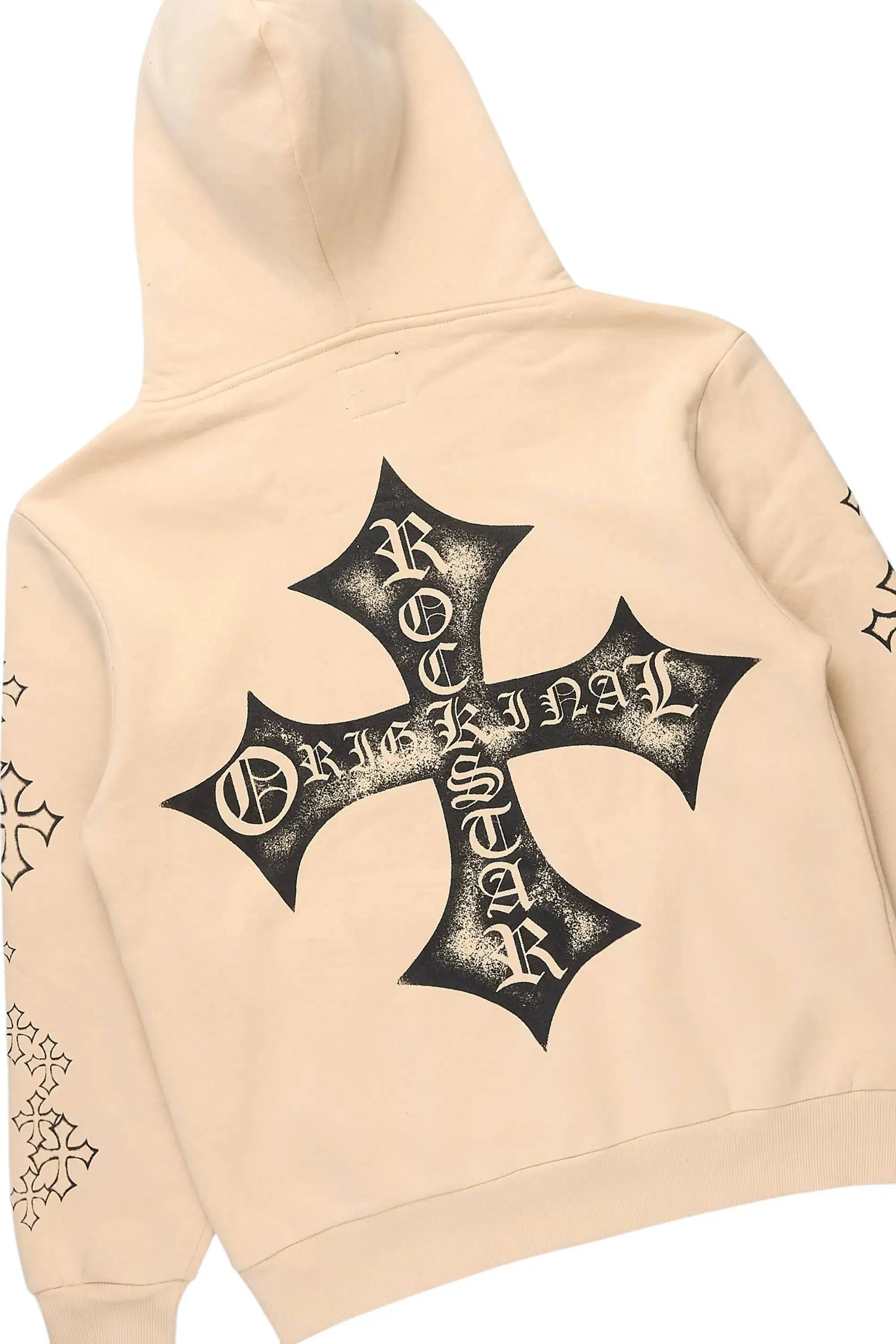 Marzion Beige/Black Hoodie/Super Stacked Track Set sold by Rockstar Original product image thumbnail 3