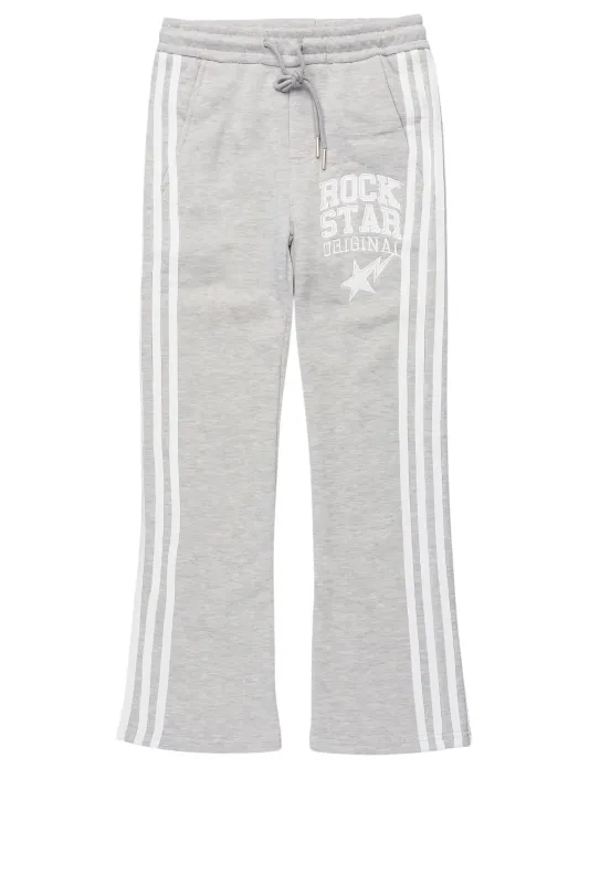 Boys Gerrit Grey Stacked Baggy Track Pant sold by Rockstar Original