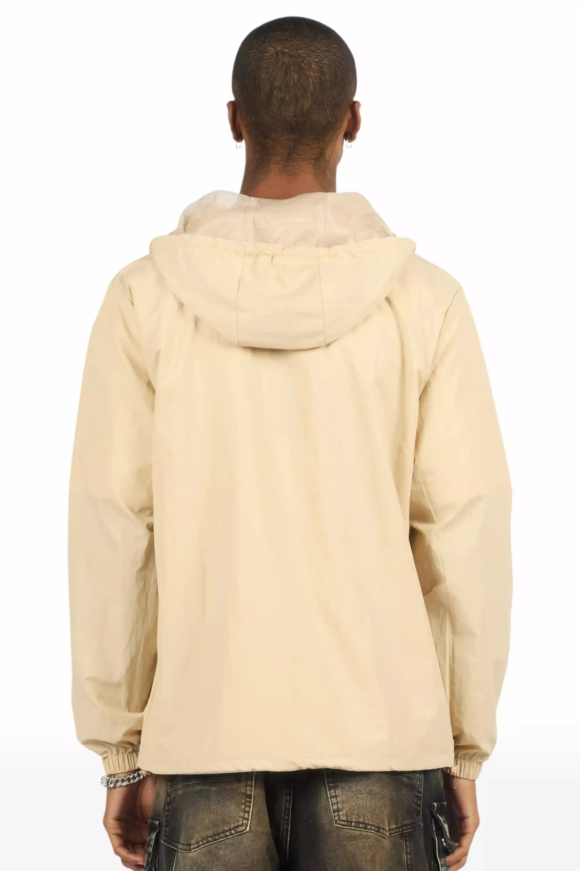 Sana Beige Graphic Windbreaker sold by Rockstar Original product image thumbnail 5