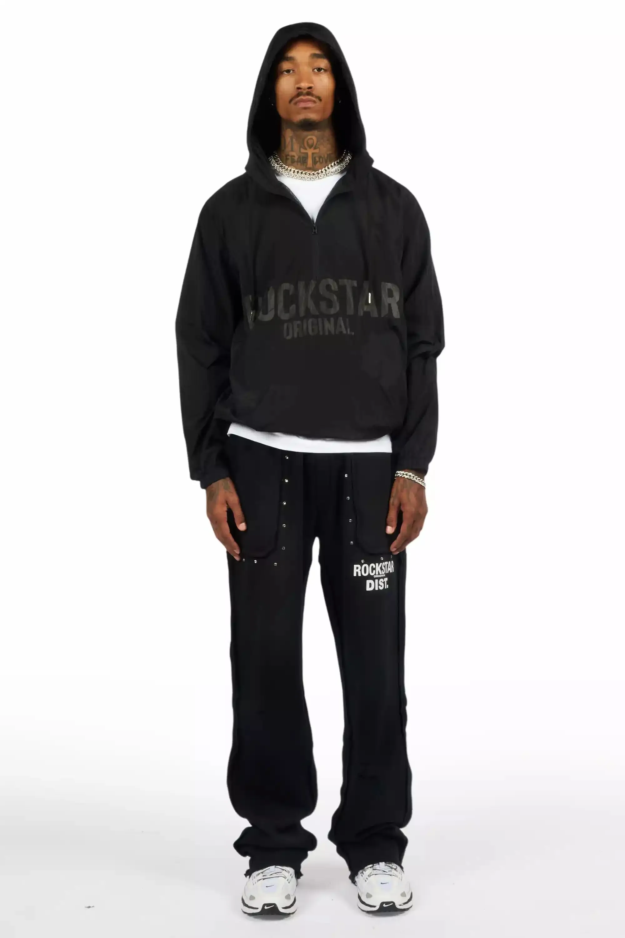 Sana Black Graphic Windbreaker sold by Rockstar Original product image thumbnail 3