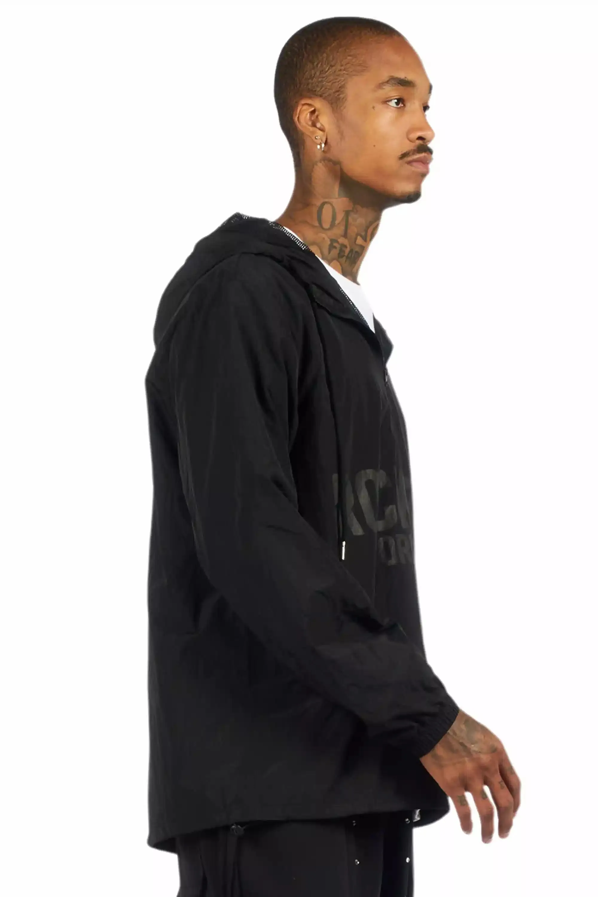 Sana Black Graphic Windbreaker sold by Rockstar Original product image thumbnail 4