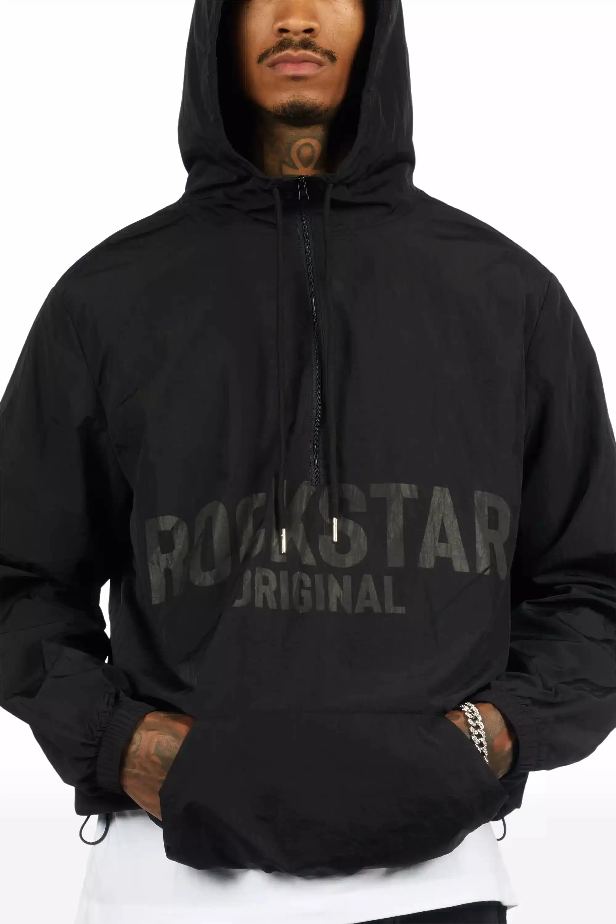 Sana Black Graphic Windbreaker sold by Rockstar Original product image thumbnail 2