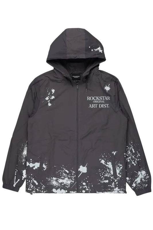 Raffer Grey Graphic Windbreaker sold by Rockstar Original