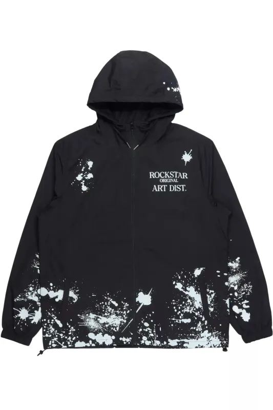 Raffer Black Graphic Windbreaker sold by Rockstar Original