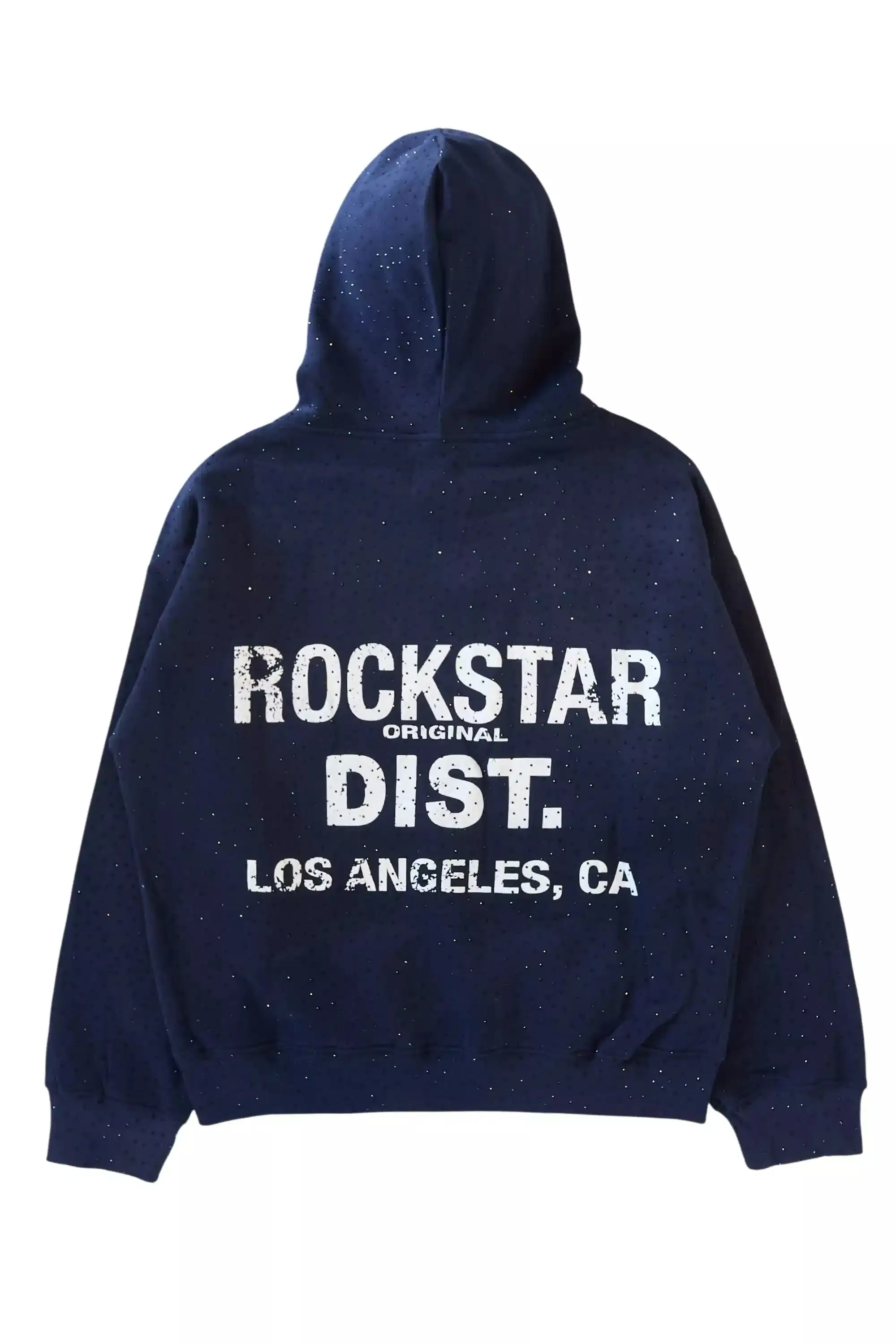 Dalasia Navy Rhinestone Hoodie sold by Rockstar Original