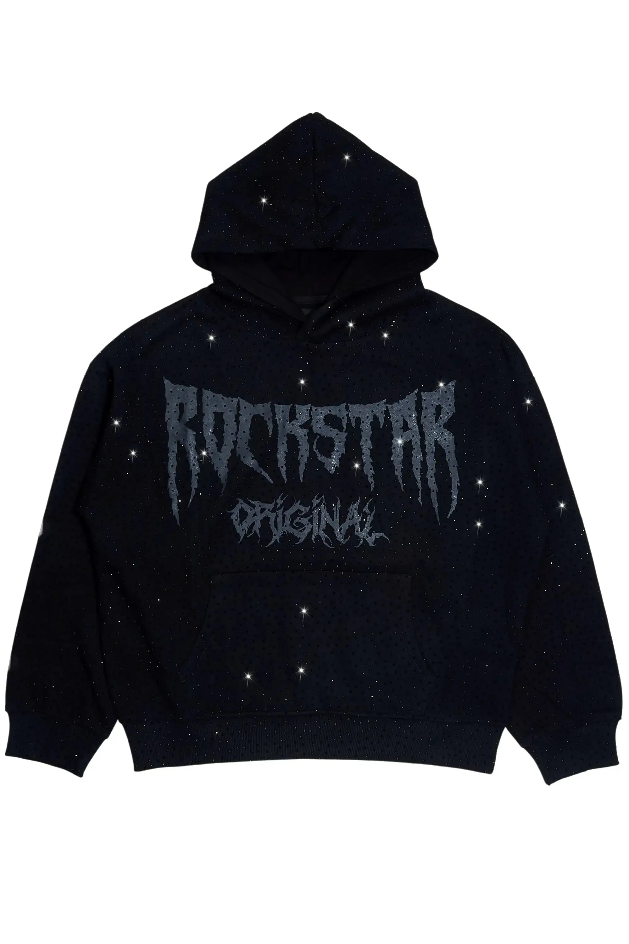 Andros Black Rhinestone Oversized Hoodie sold by Rockstar Original