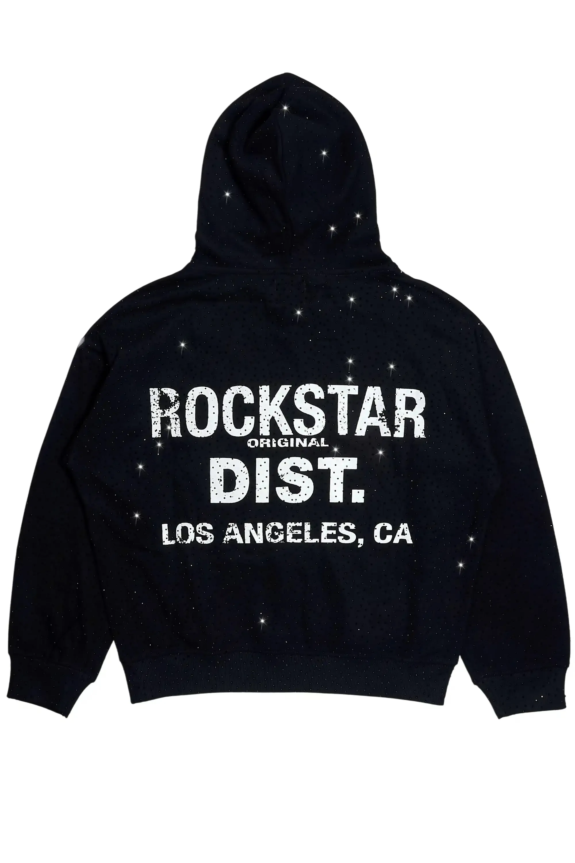 Lake Black Rhinestone Oversized Hoodie sold by Rockstar Original