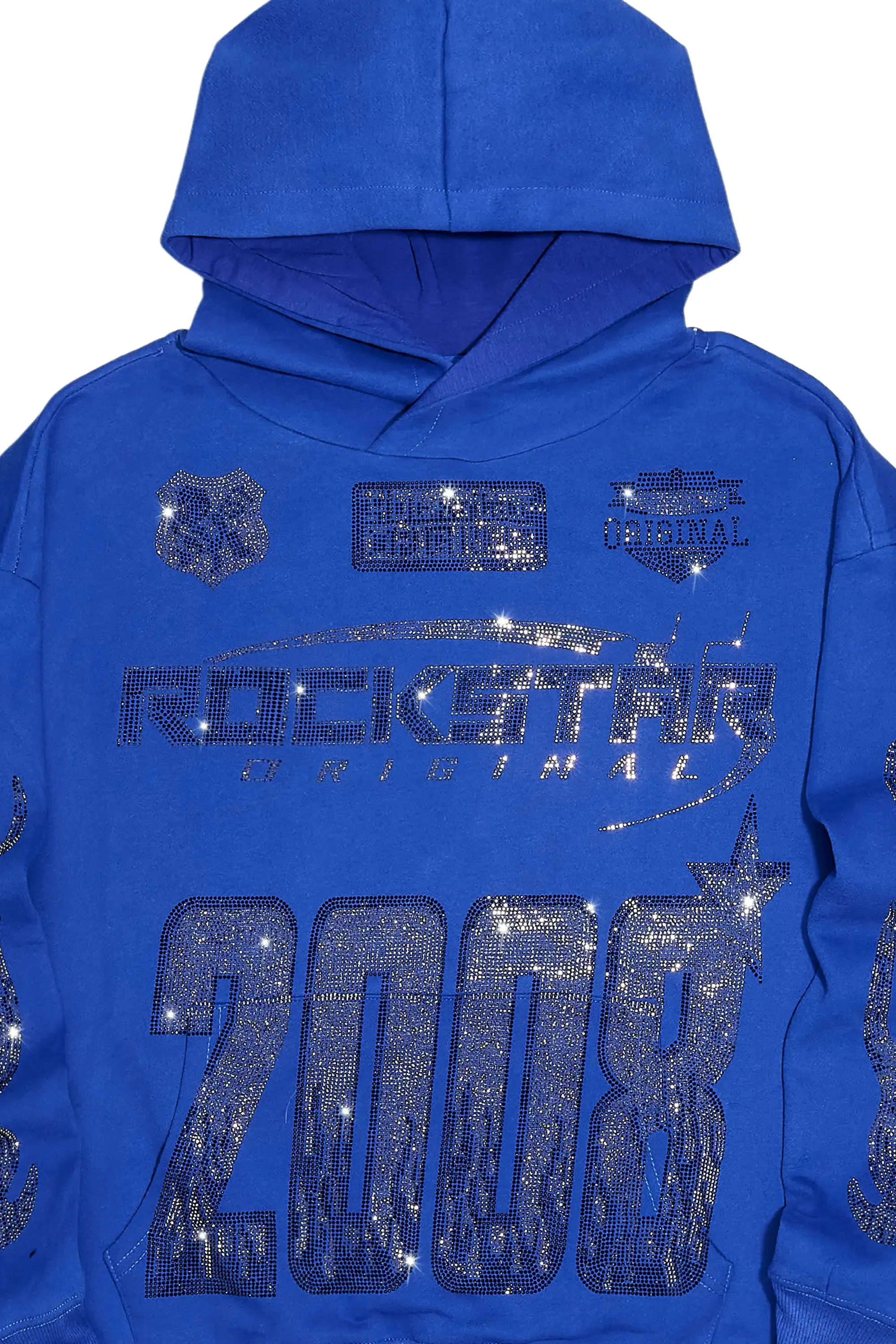 Esha Royal Blue Rhinestone Hoodie sold by Rockstar Original product image thumbnail 2