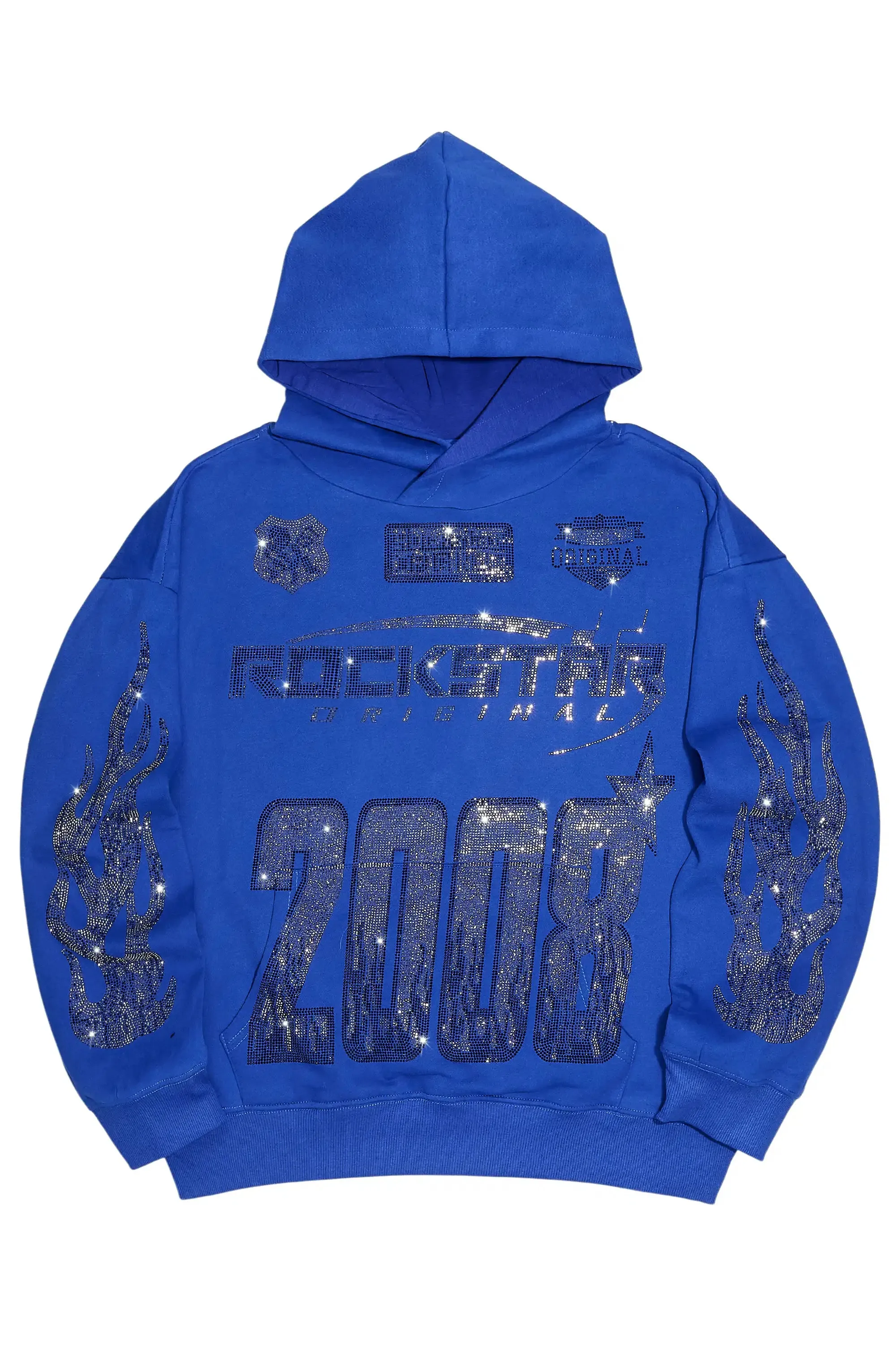 Esha Royal Blue Rhinestone Hoodie sold by Rockstar Original