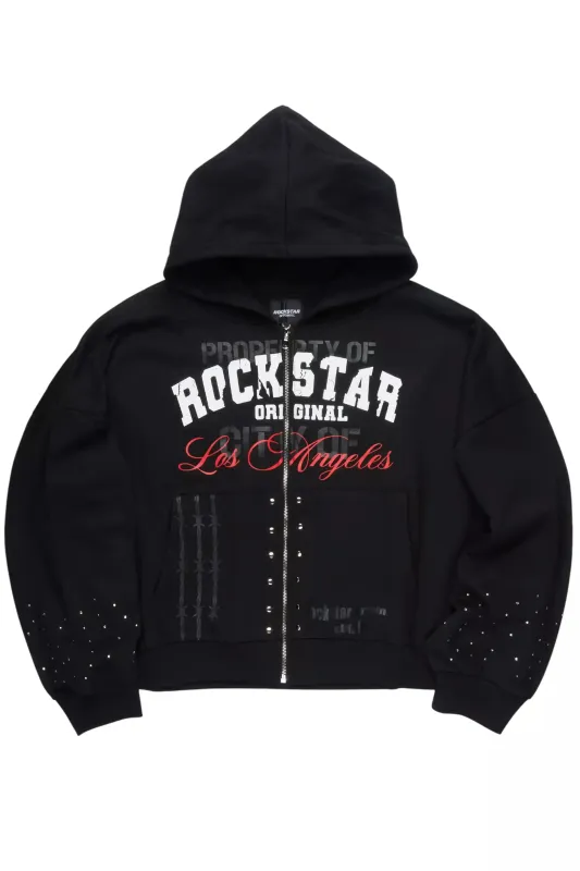 Cypher Black Rhinestone Hoodie sold by Rockstar Original