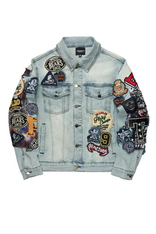 Espan Light Blue Denim Jacket sold by Rockstar Original