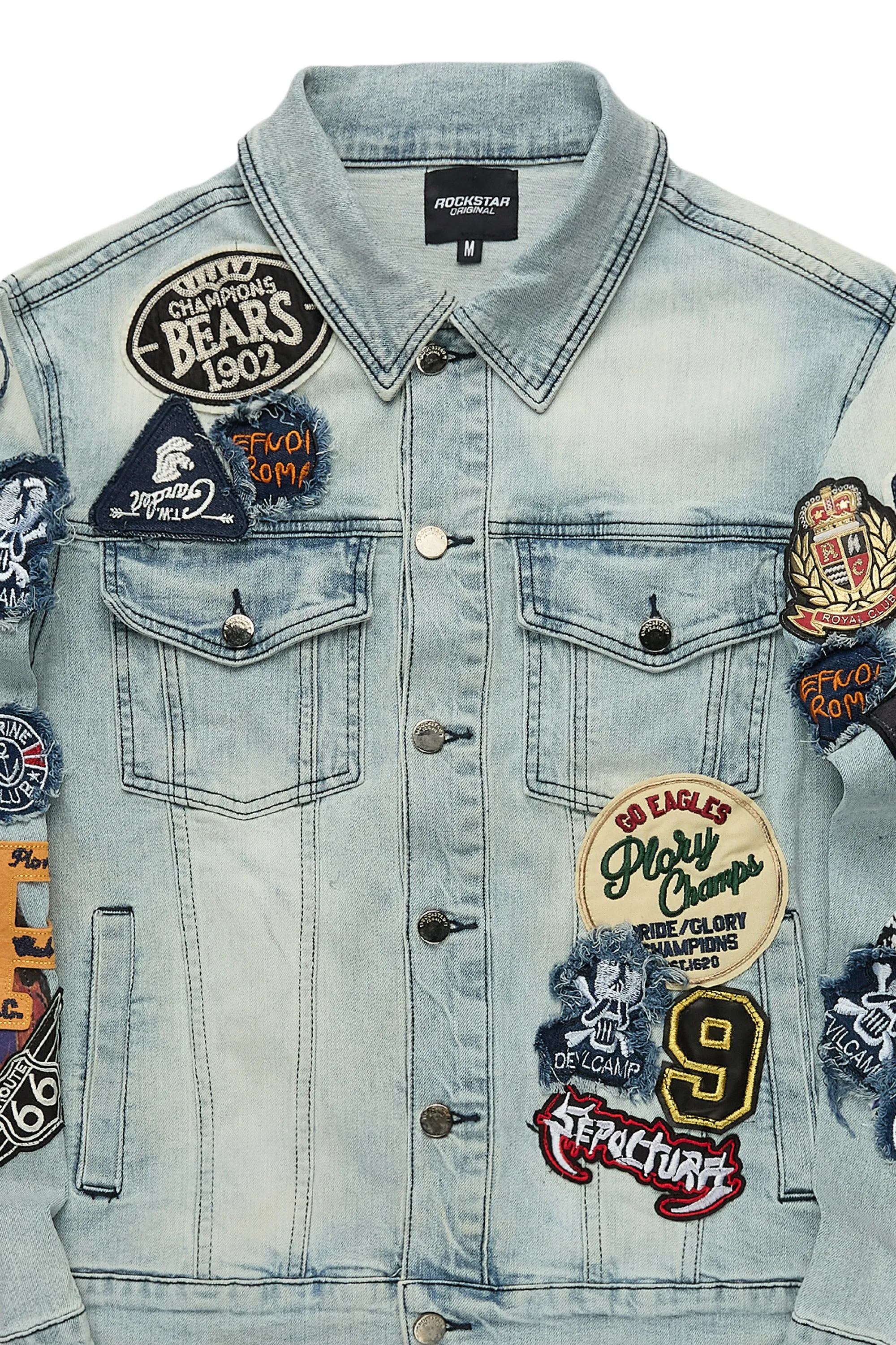 Espan Light Blue Denim Jacket sold by Rockstar Original product image thumbnail 2