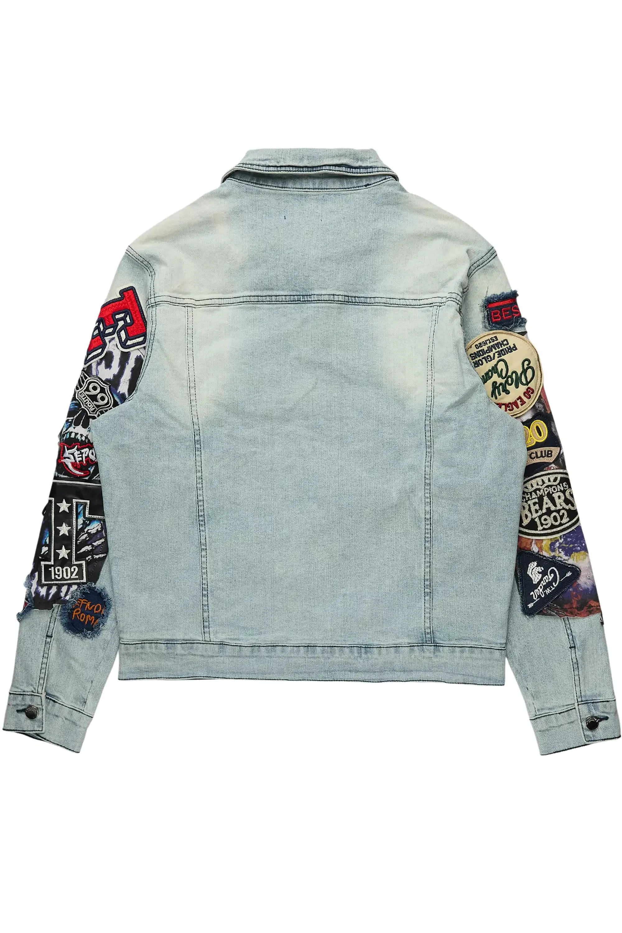 Espan Light Blue Denim Jacket sold by Rockstar Original product image thumbnail 3