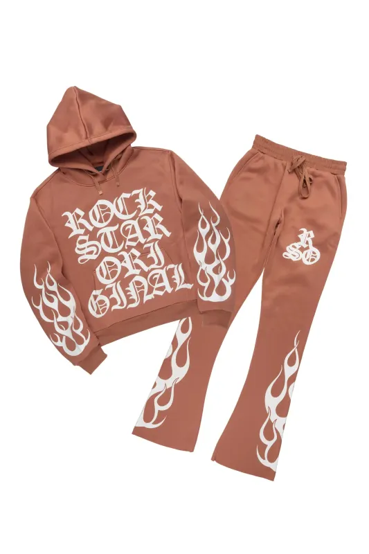 Anisha Mocha Stacked Track Set sold by Rockstar Original