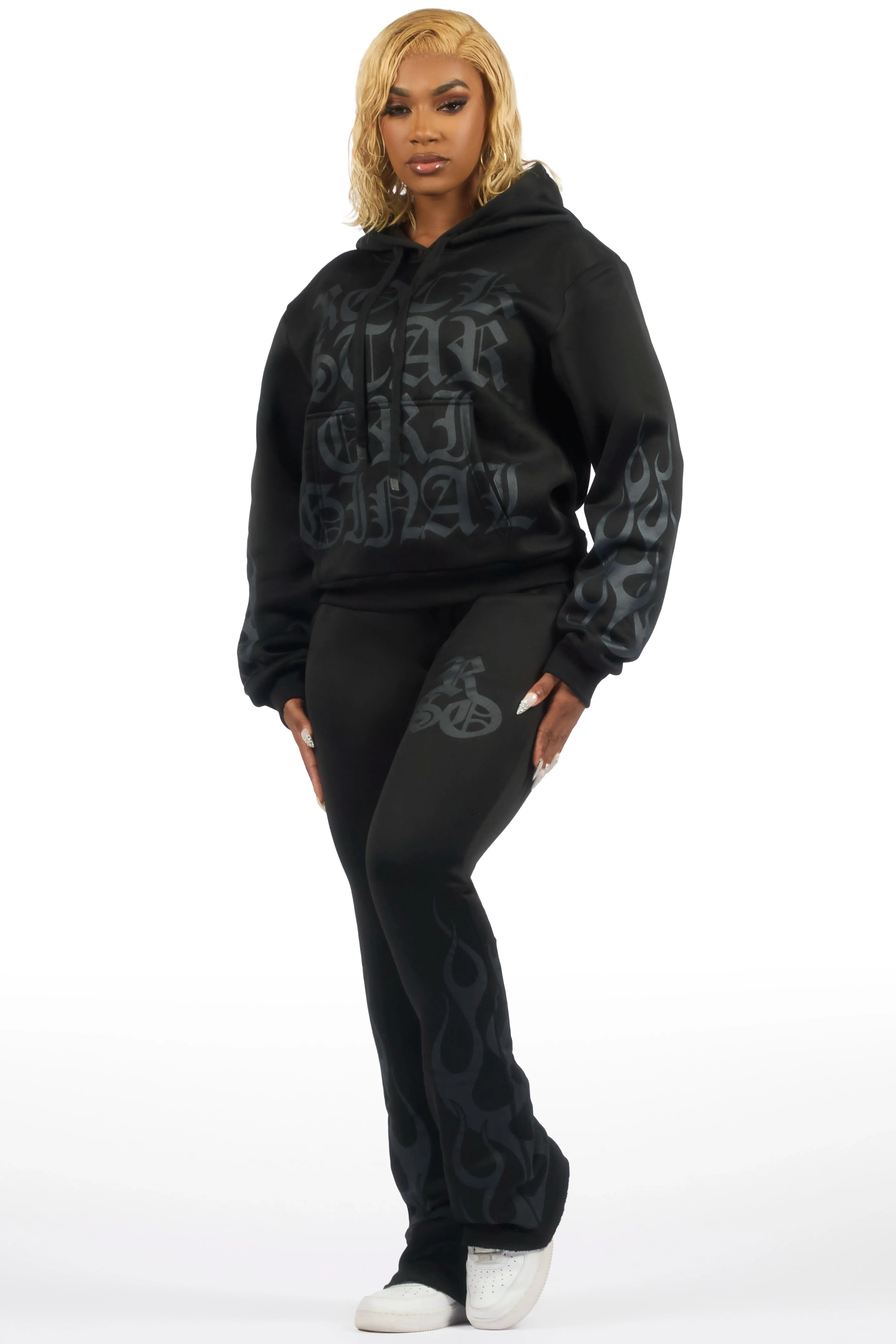 Anisha Black Stacked Track Set sold by Rockstar Original product image thumbnail 3