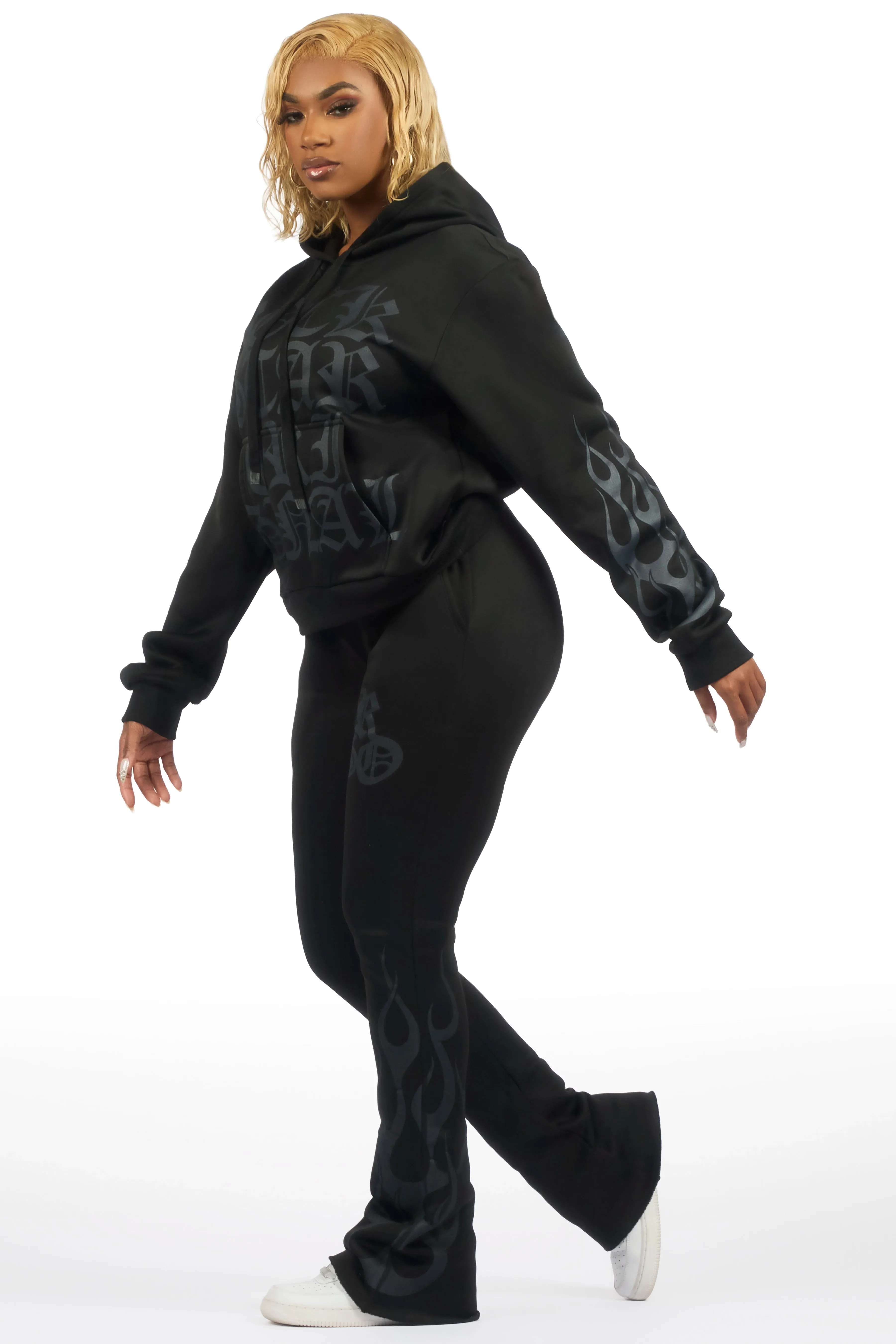 Anisha Black Stacked Track Set sold by Rockstar Original product image thumbnail 4